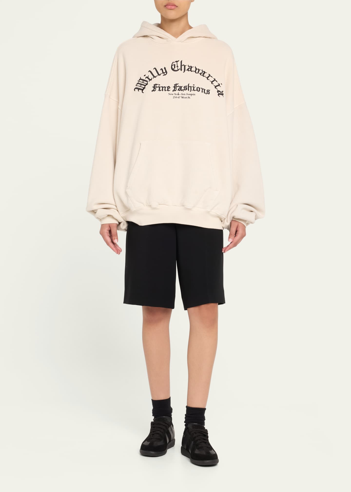 Willy Chavarria Logo Oversized Hoodie Image 2 of 5