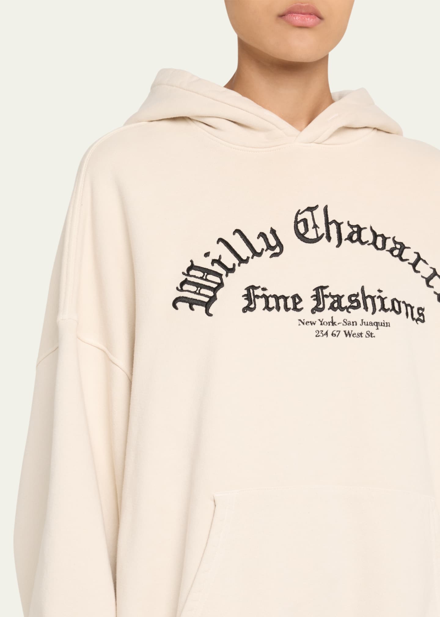 Willy Chavarria Logo Oversized Hoodie Image 5 of 5
