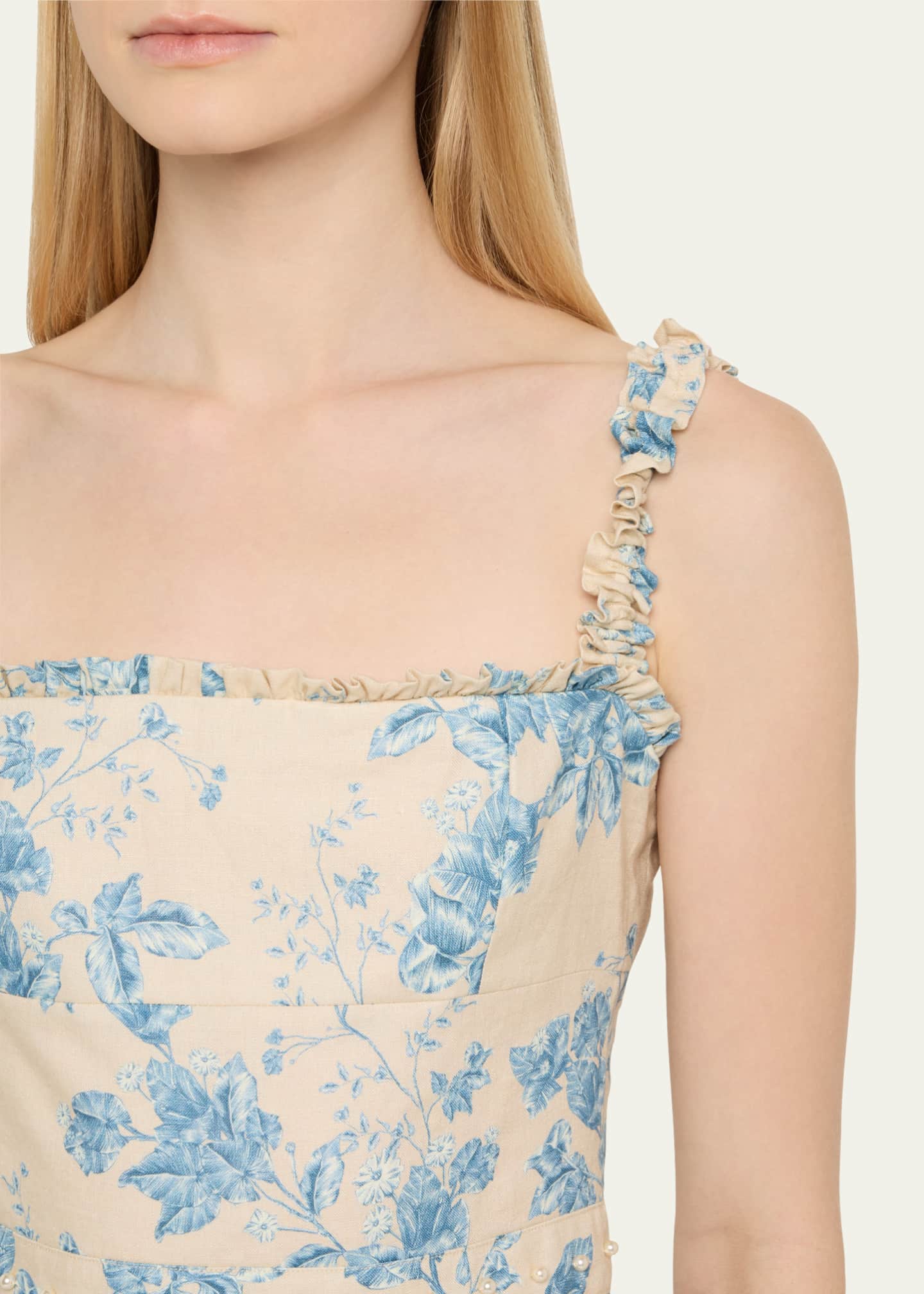 Agua by Agua Bendita Bougainvillea Nispero Midi Dress Image 5 of 5