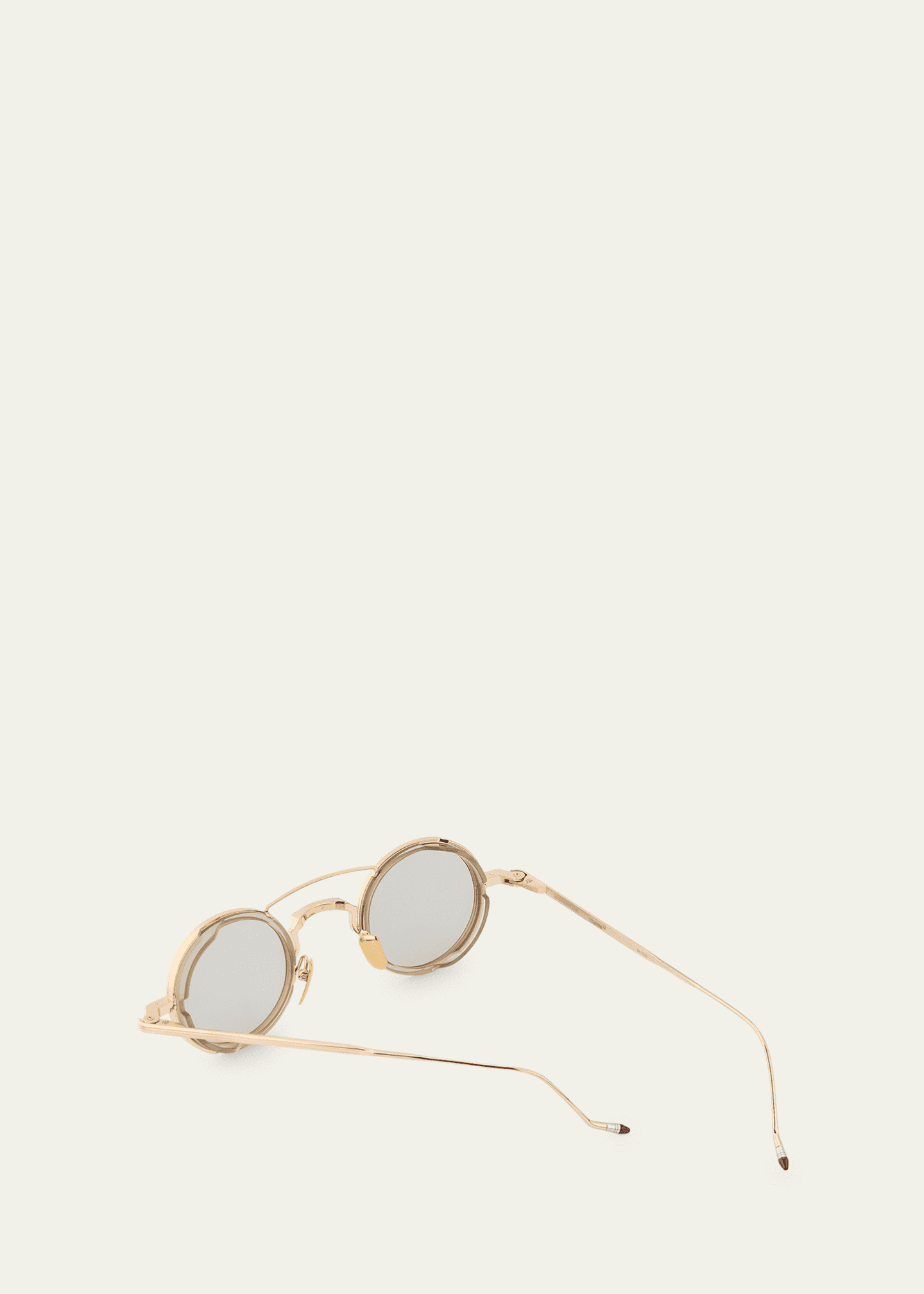 Jacques Marie Mage Men's Dusk Double-Bridge Titanium Round Sunglasses Image 2 of 5