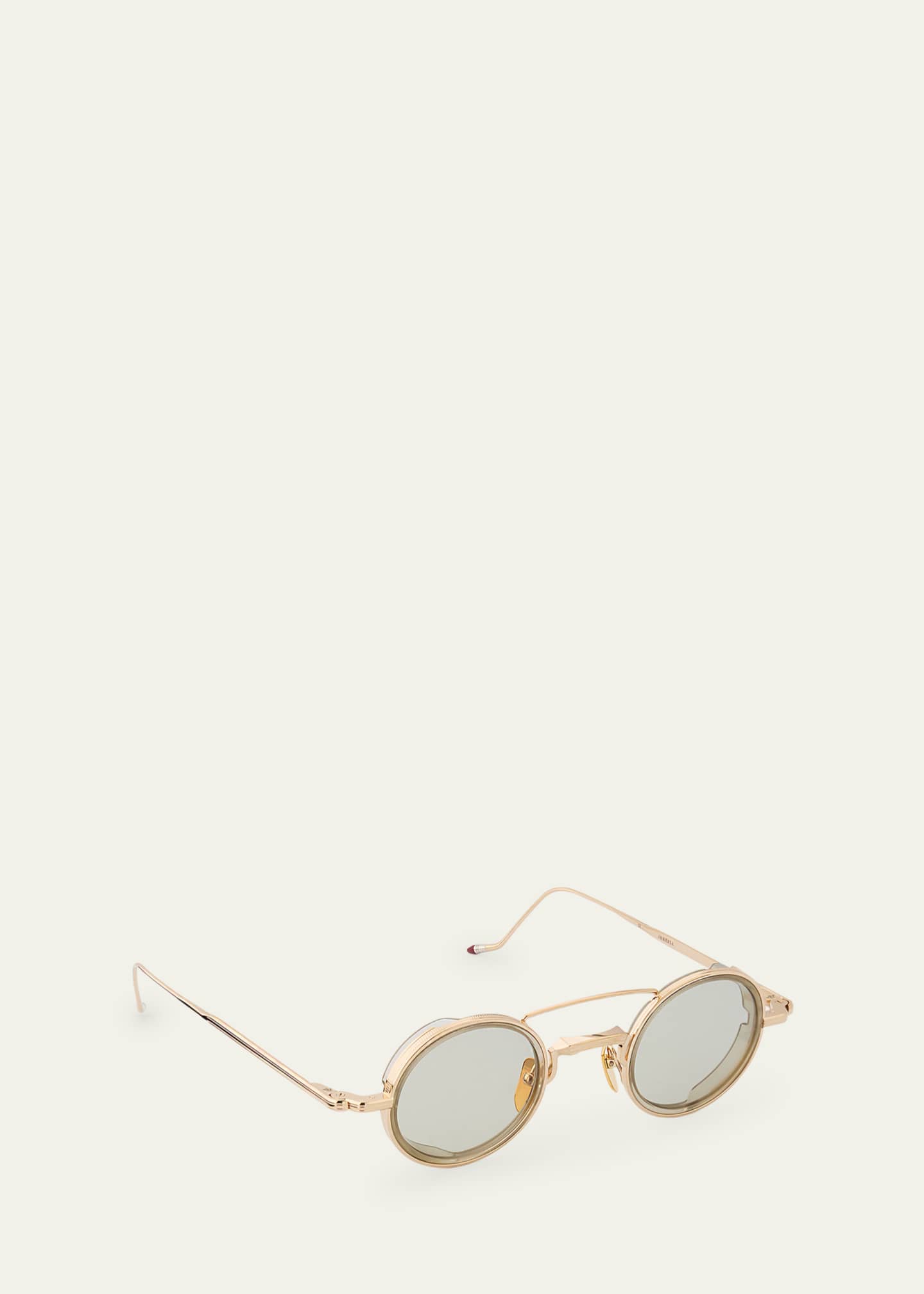 Jacques Marie Mage Men's Dusk Double-Bridge Titanium Round Sunglasses Image 3 of 5