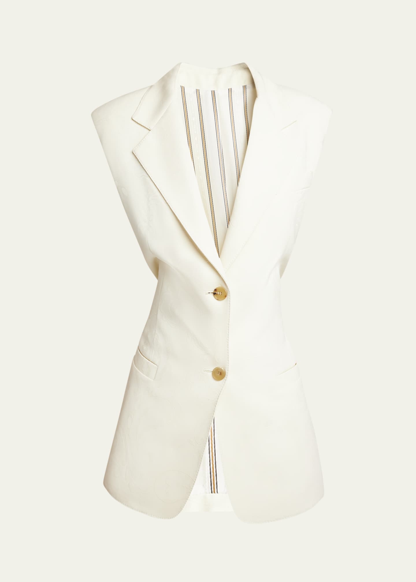 Etro Twisted-Back Silk Vest Image 1 of 5