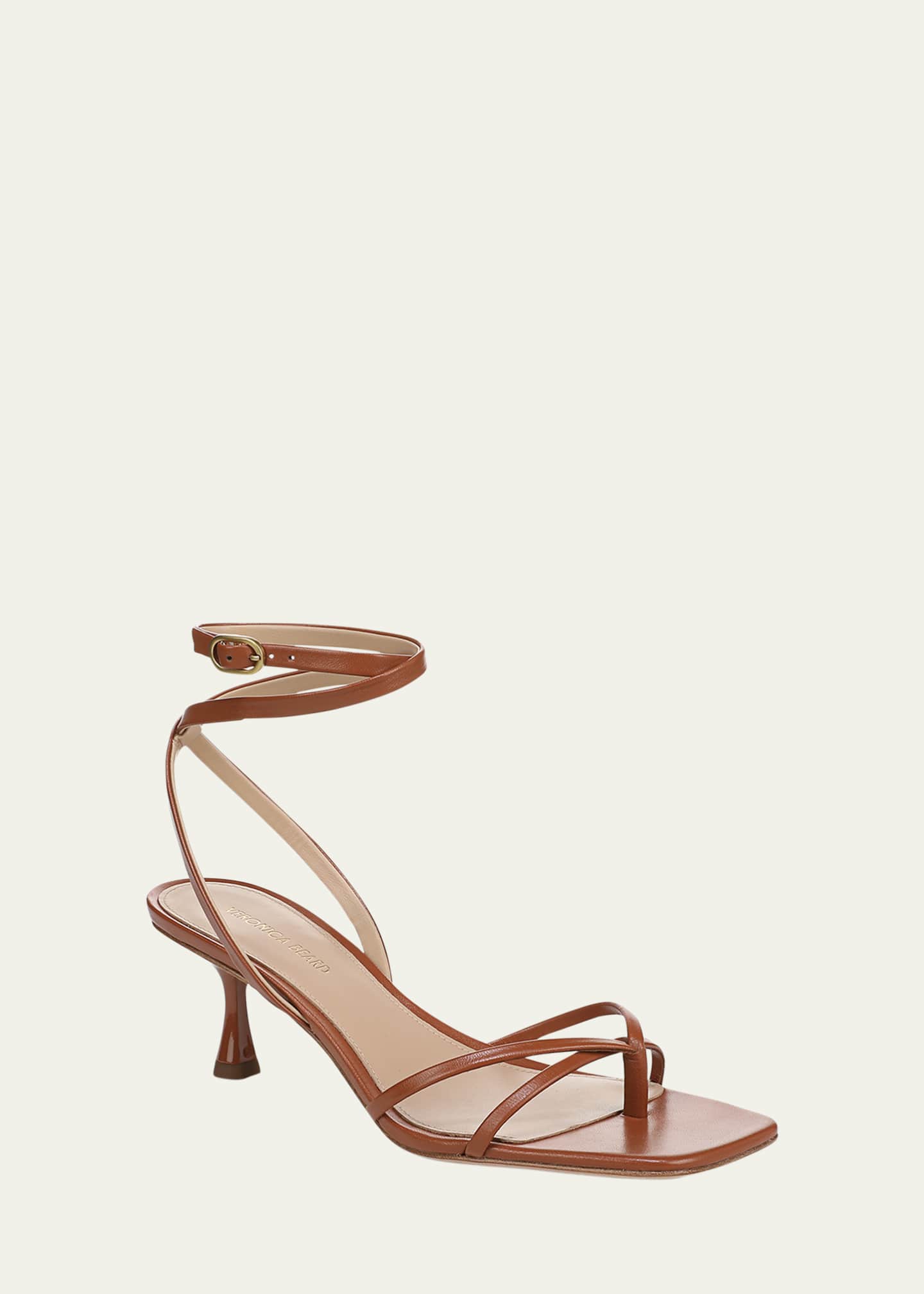 Veronica Beard Caterina Leather Strappy Sandals Image 2 of 4