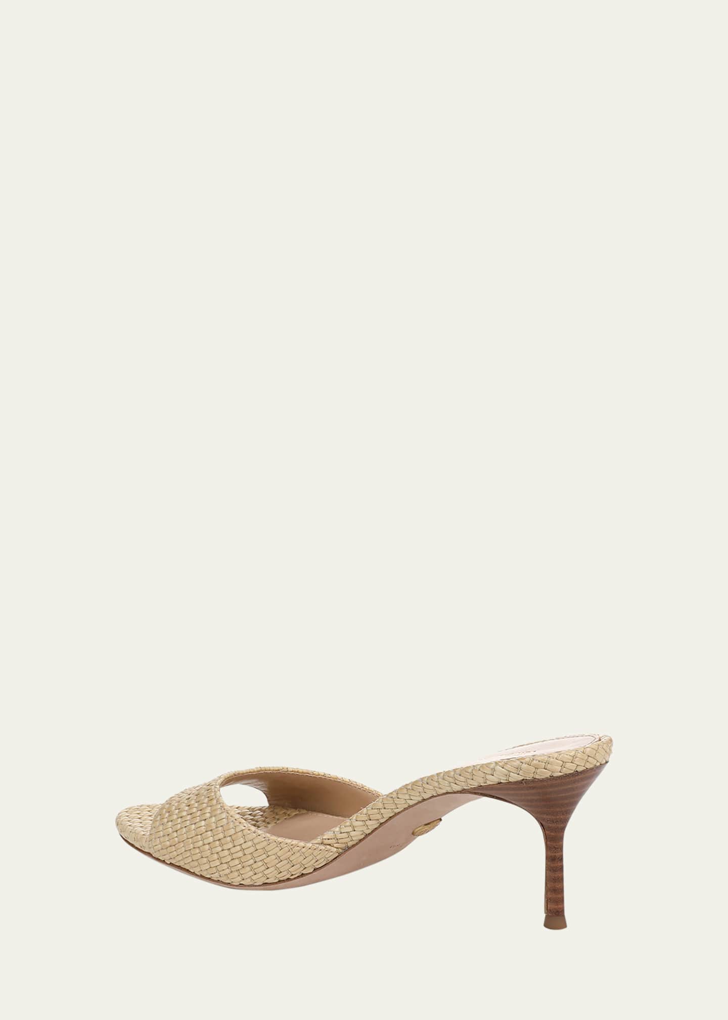 Veronica Beard Tia Woven Mule Sandals Image 3 of 4