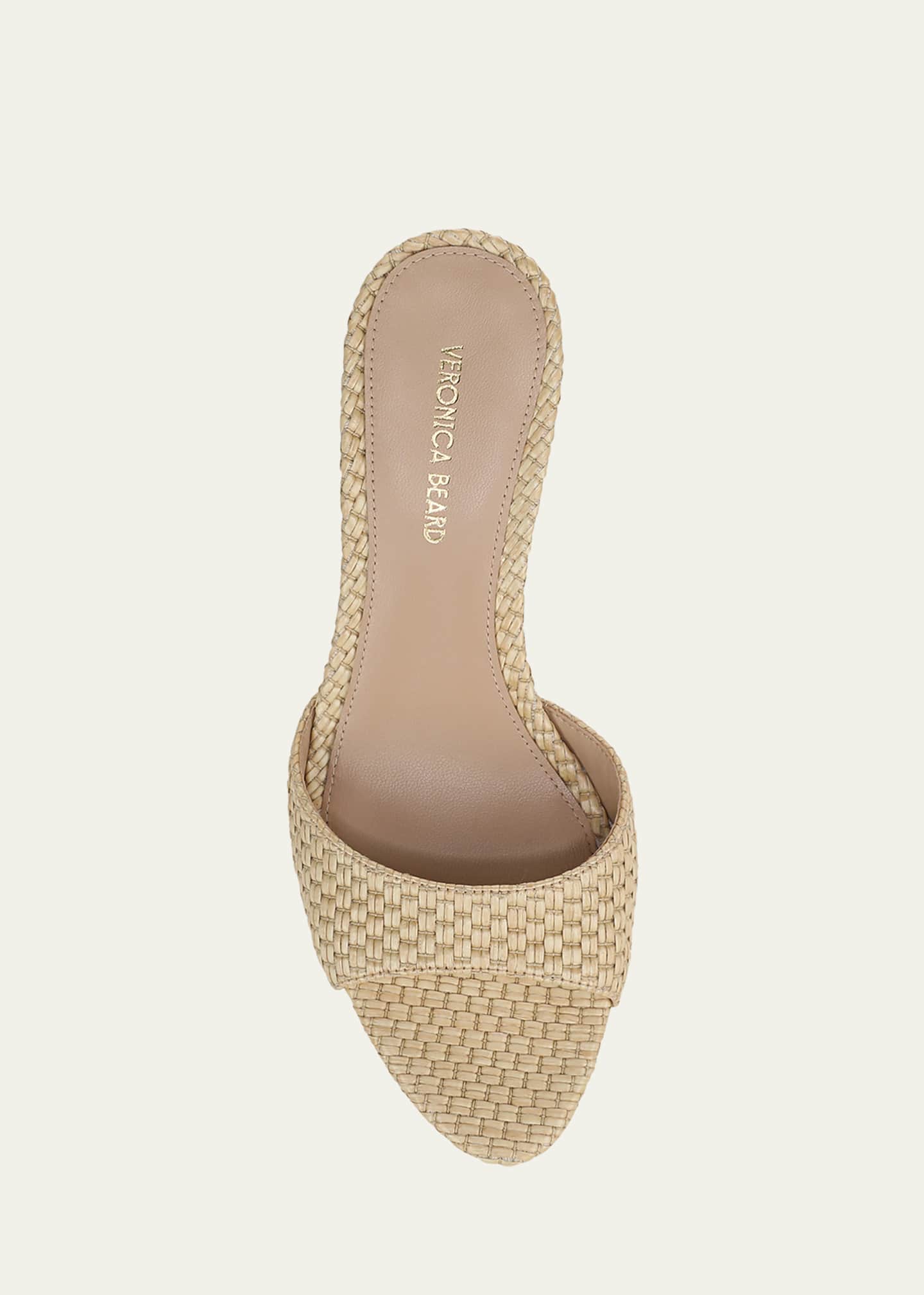 Veronica Beard Tia Woven Mule Sandals Image 4 of 4