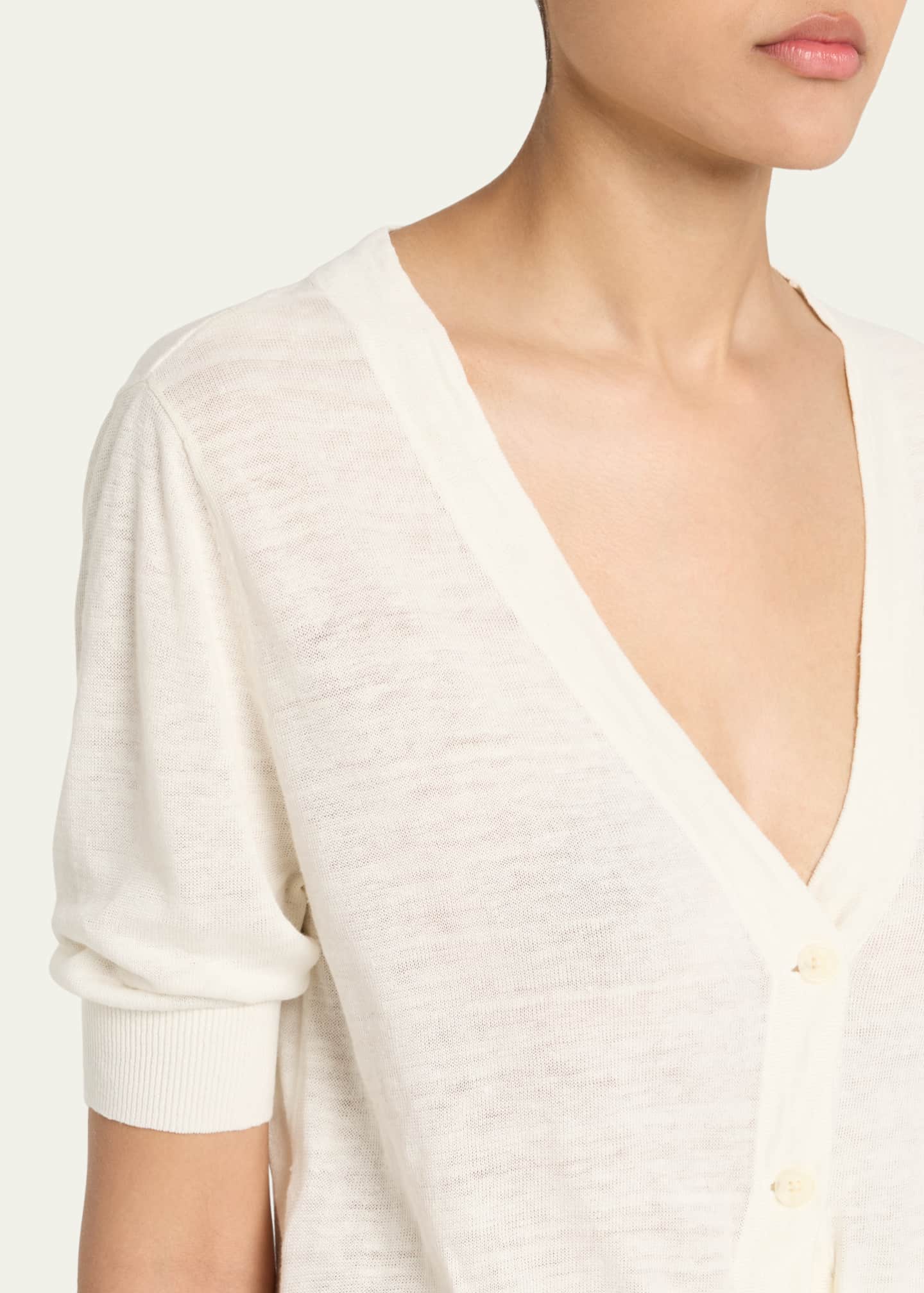 R13 Linen Balloon Cardigan Image 5 of 5