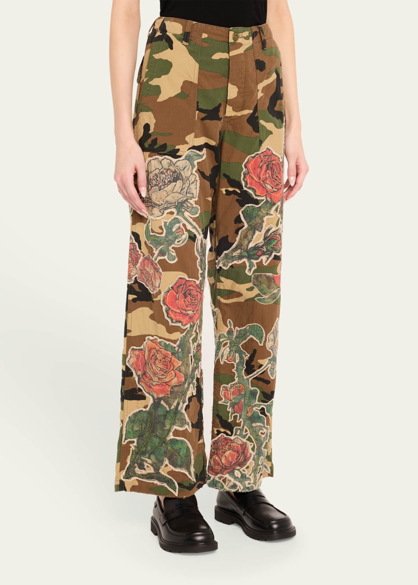 Camo Patchwork Utility Pants