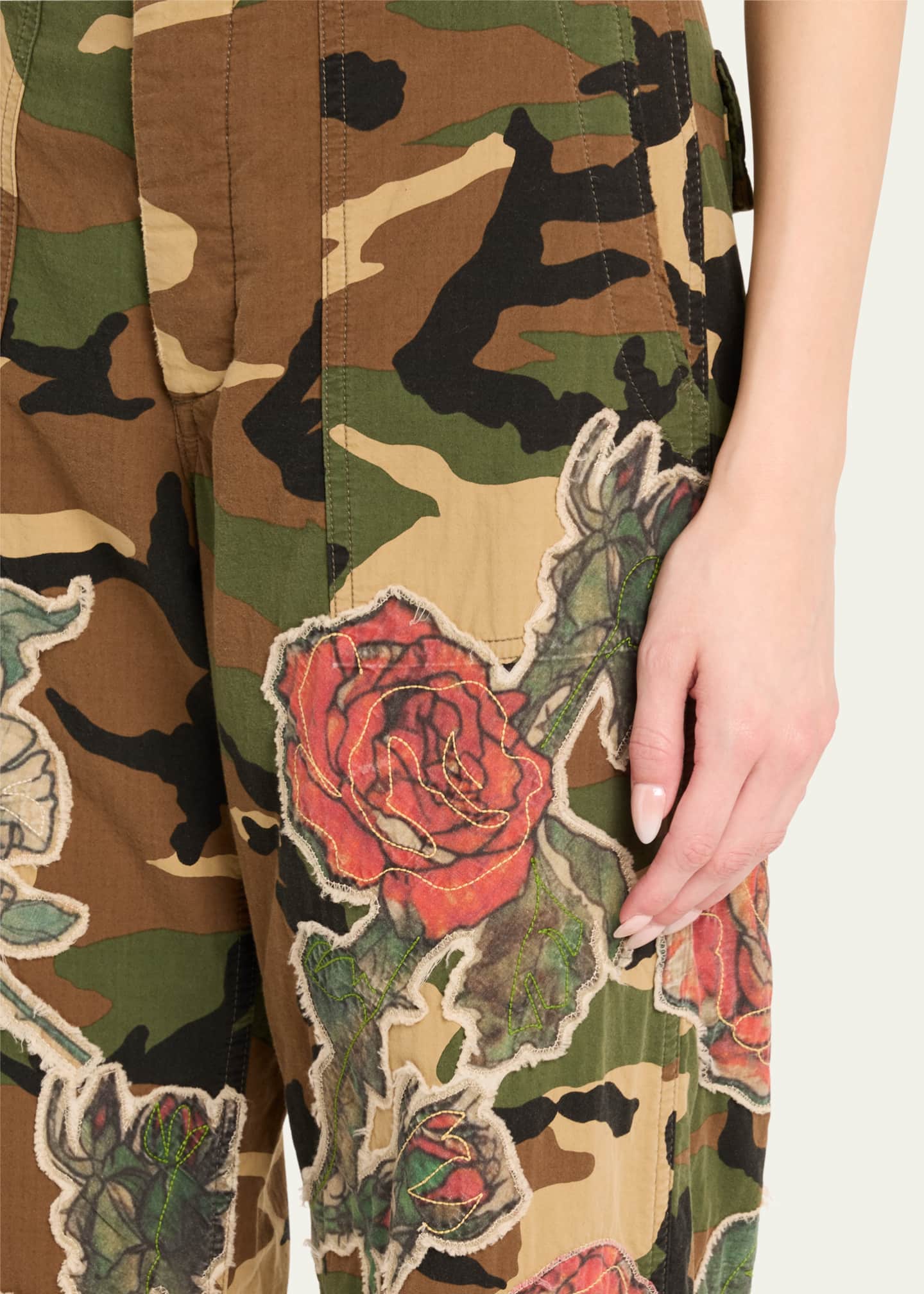 Camo Patchwork Utility Pants