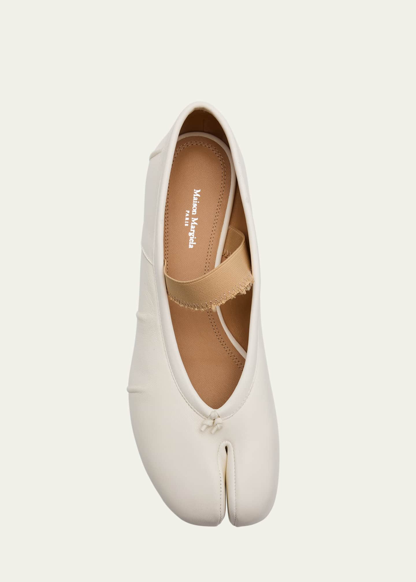 Maison Margiela Tabi Sheepskin Mary Jane Ballerina Flats Image 6 of 6