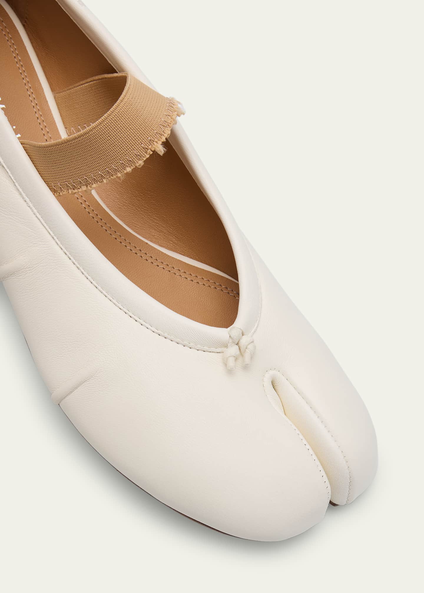 Maison Margiela Tabi Sheepskin Mary Jane Ballerina Flats Image 5 of 6