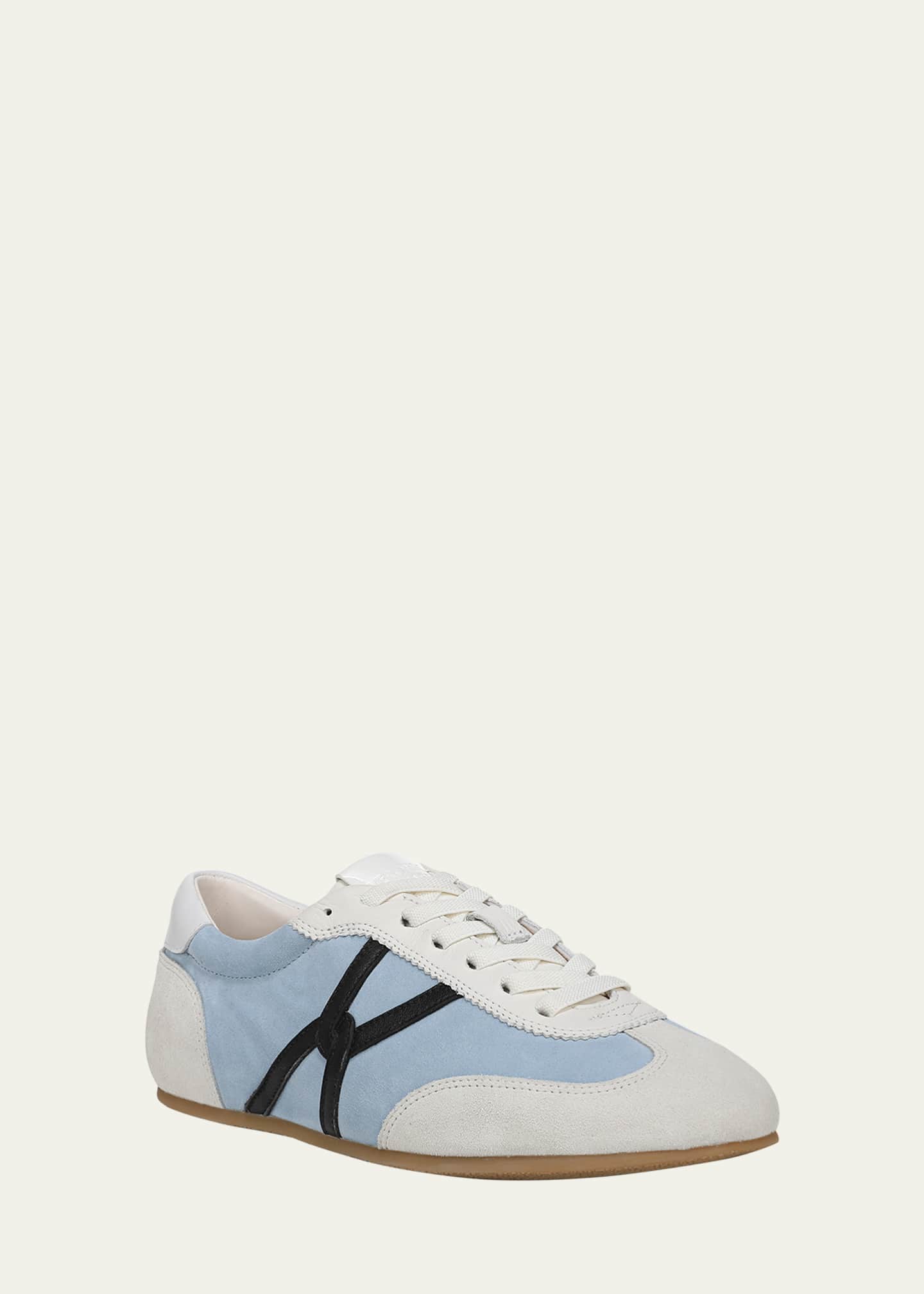 Veronica Beard Riviera Colorblock Leather Sneakers Image 2 of 5
