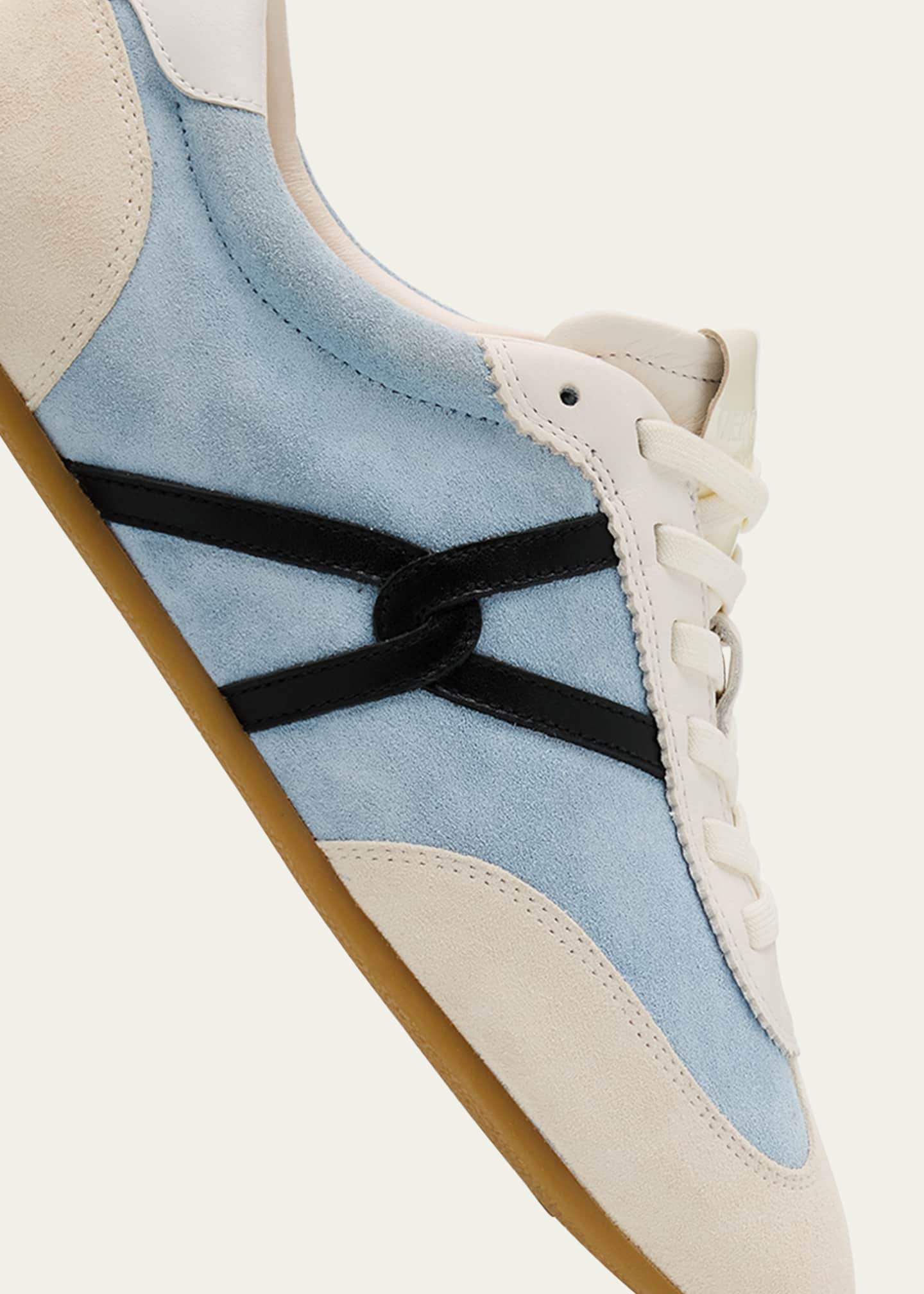 Veronica Beard Riviera Colorblock Leather Sneakers Image 4 of 5
