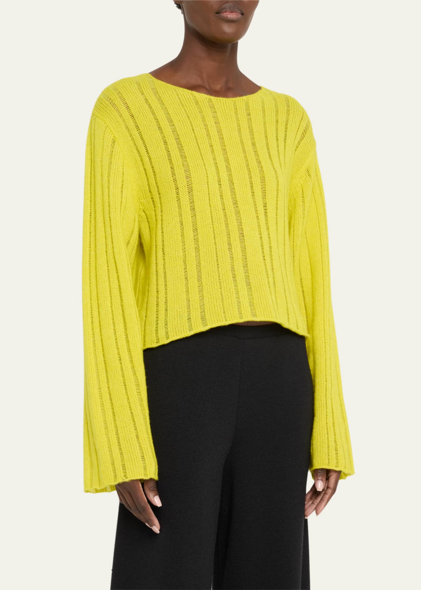 The Elder Statesman Drop Needle Cashmere Top Image 4 of 5