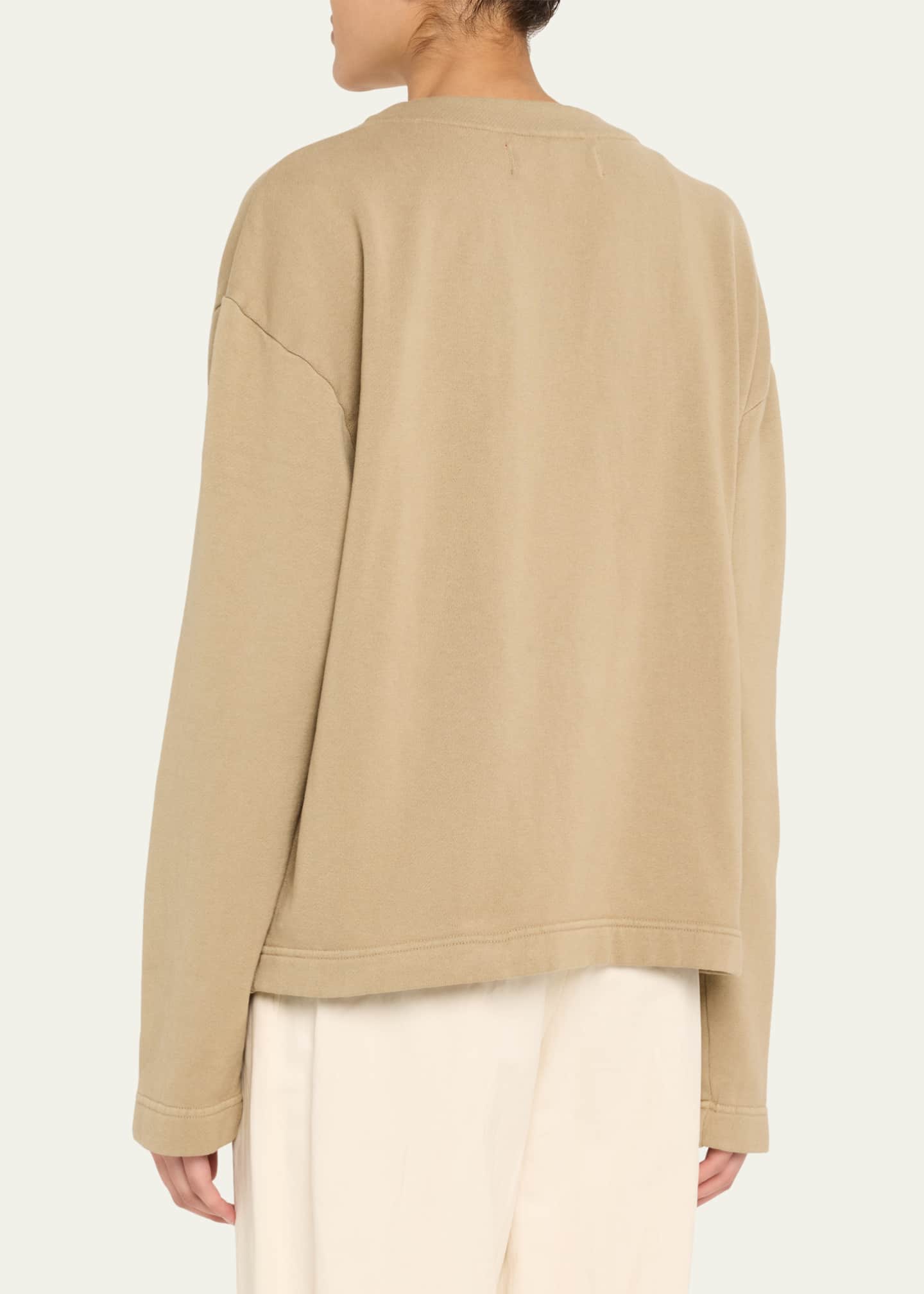The Elder Statesman Logo Embroidered Jersey Cashmere Cardigan Image 3 of 5