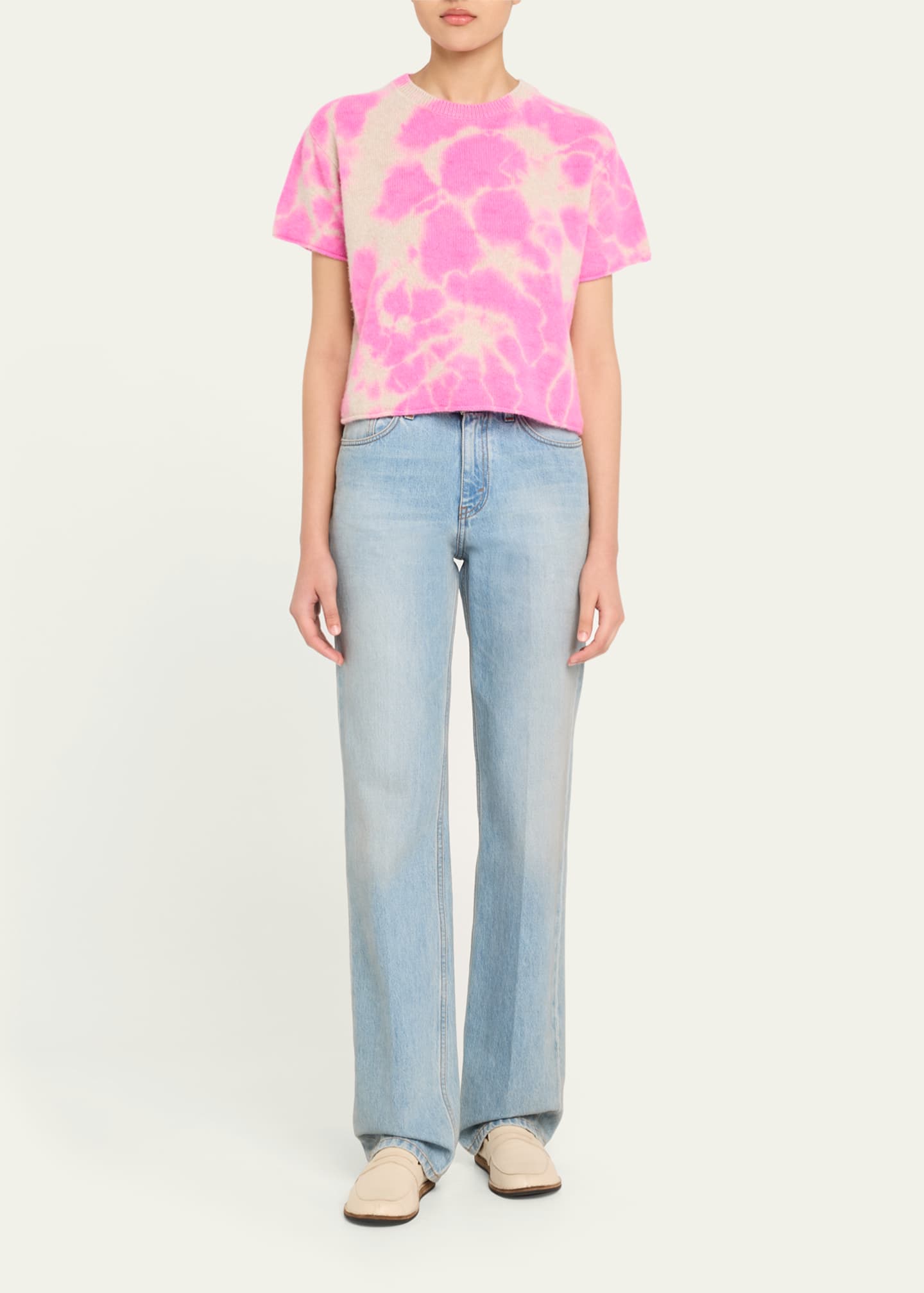 The Elder Statesman Hot Dye Cashmere Top Image 2 of 5