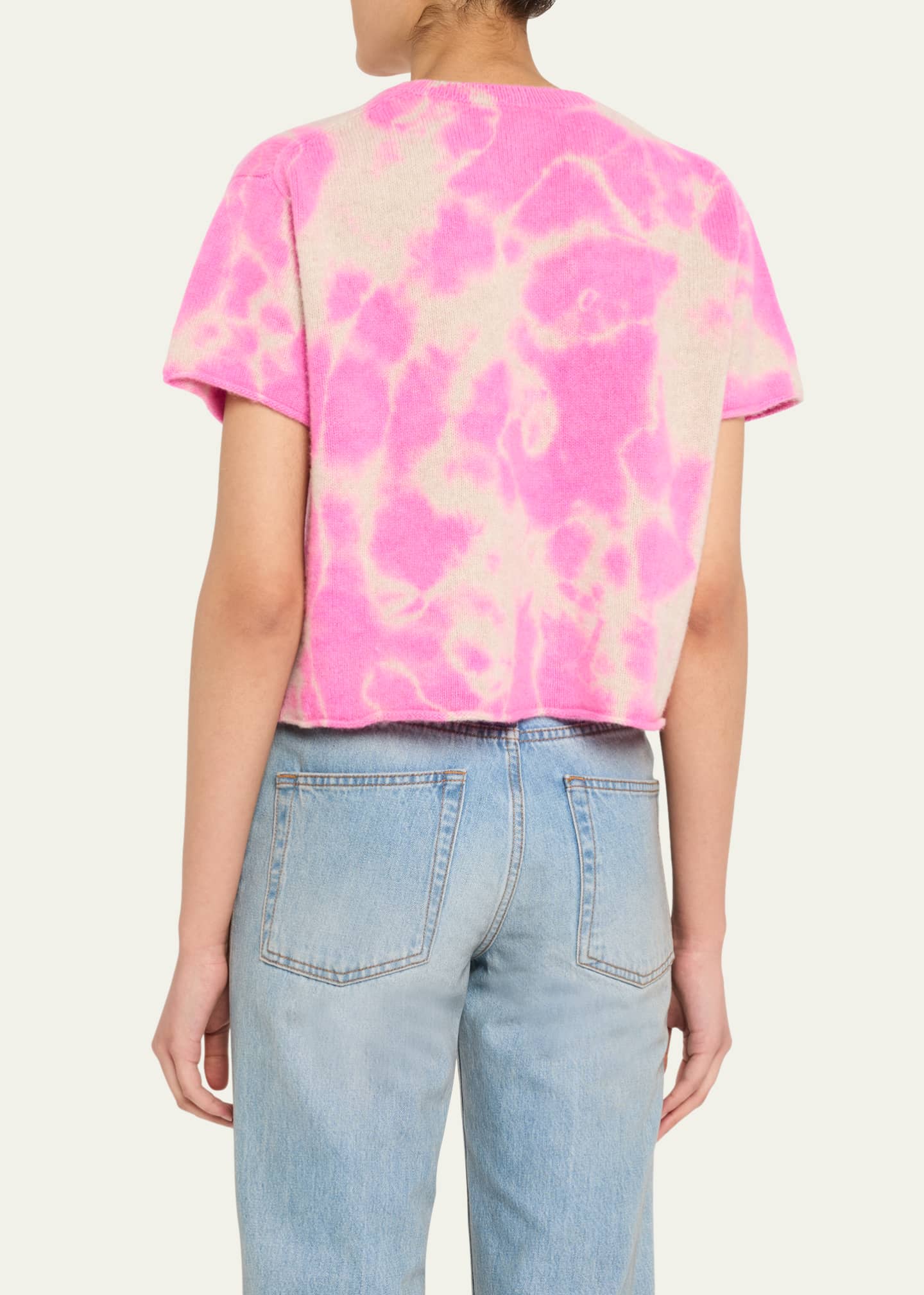 The Elder Statesman Hot Dye Cashmere Top Image 3 of 5