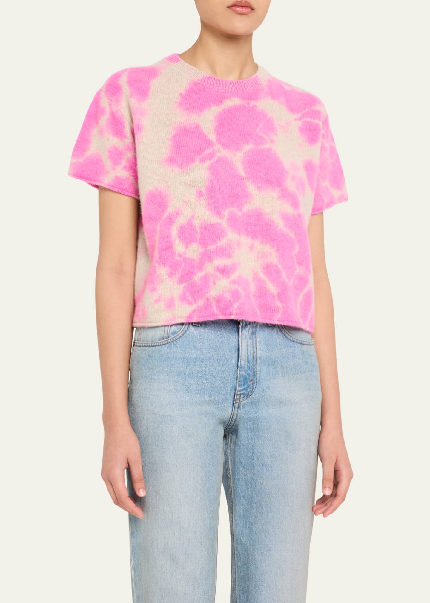 The Elder Statesman Hot Dye Cashmere Top Image 4 of 5