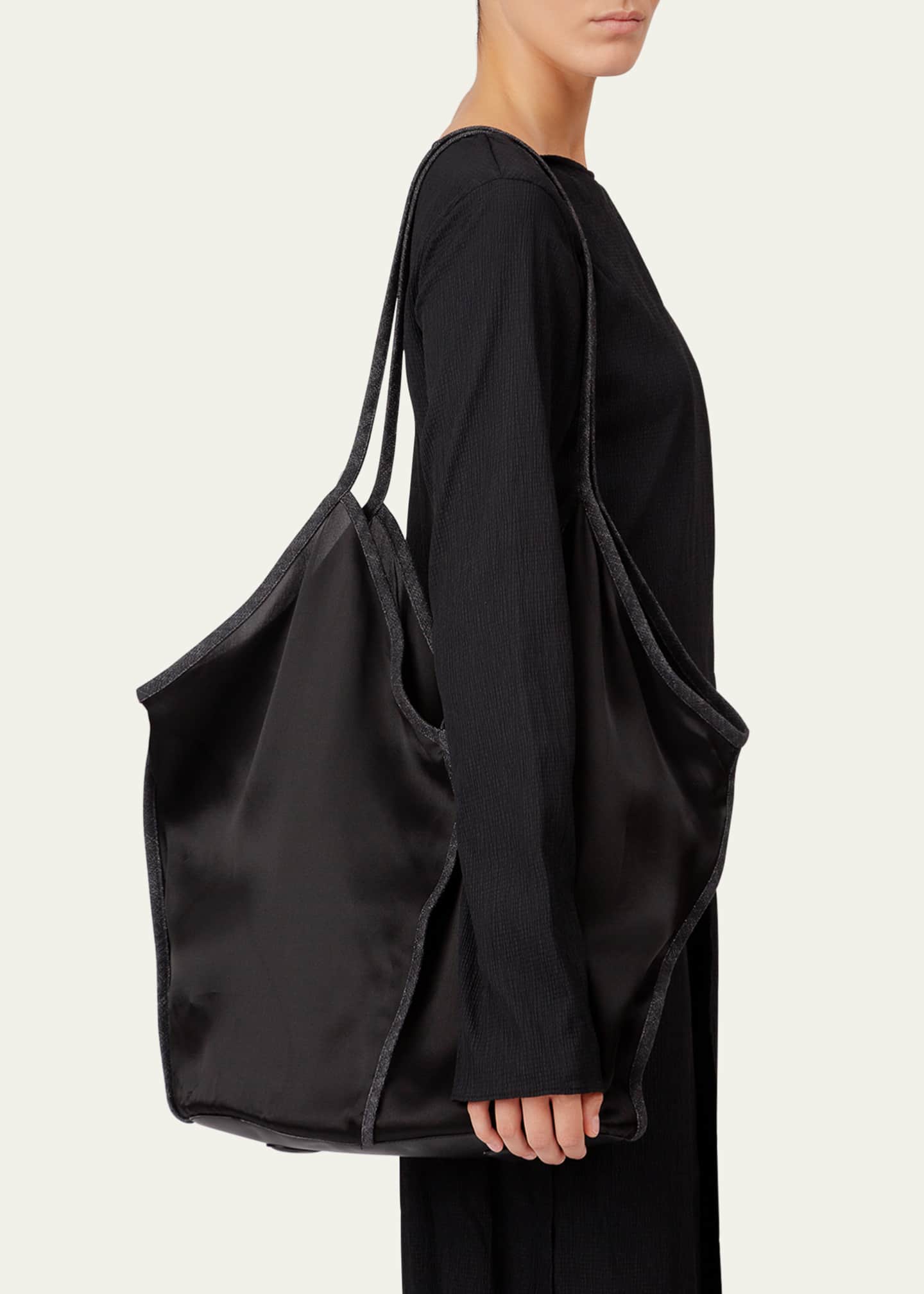 HEREU Calella Large Mesh Silk Tote Bag Image 2 of 2