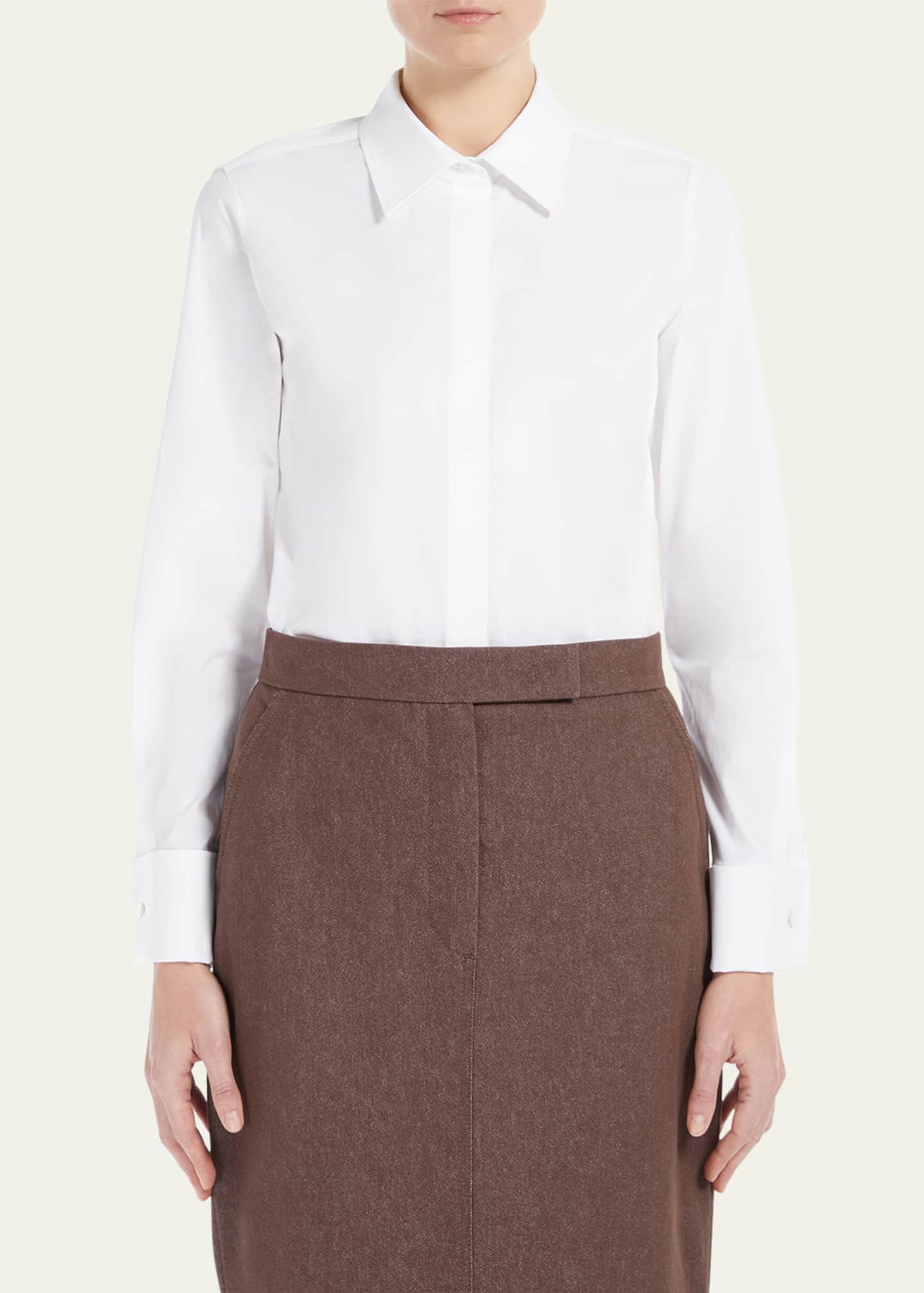 Max Mara Stretch Cotton Bodysuit Image 2 of 4