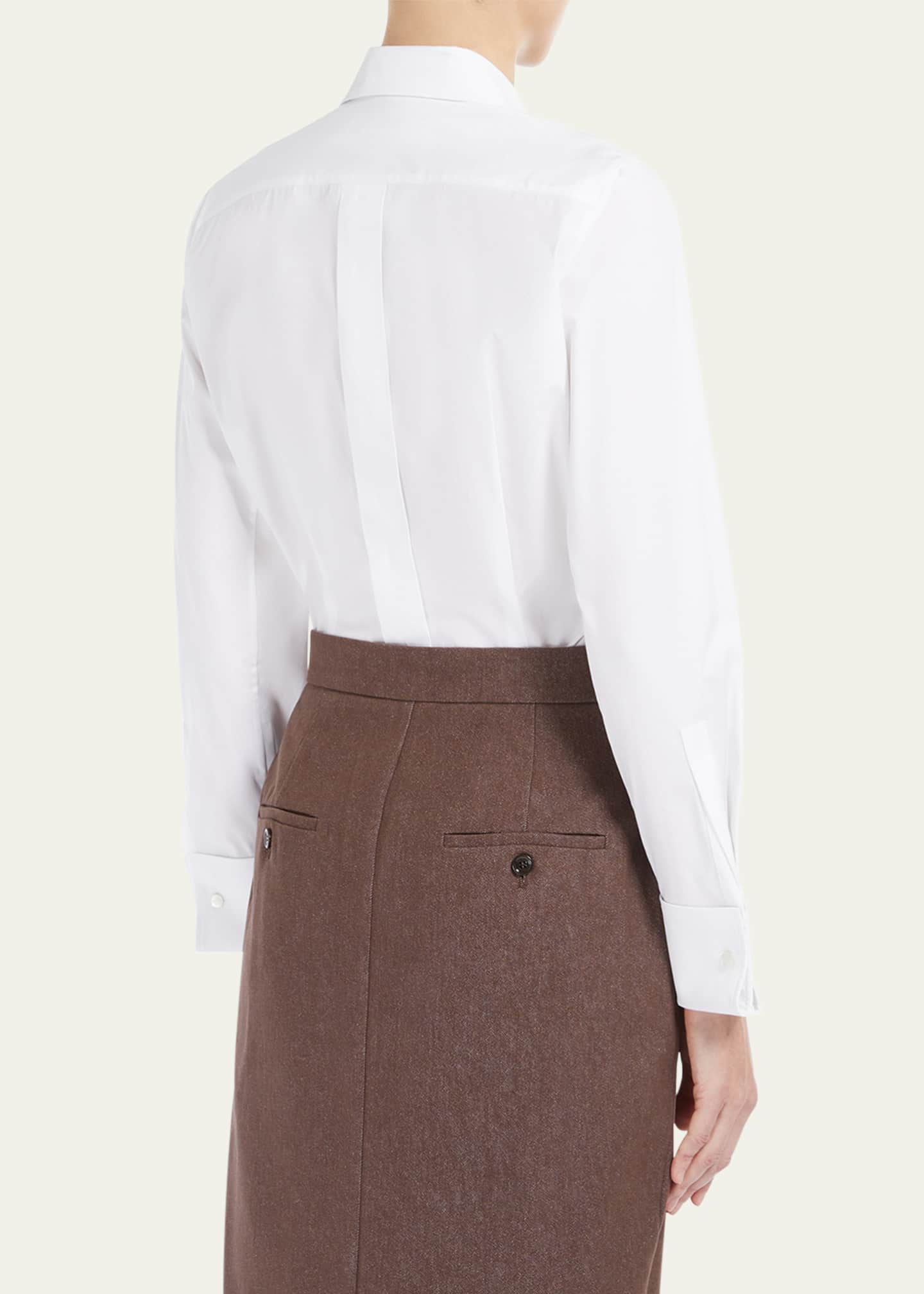 Max Mara Stretch Cotton Bodysuit Image 3 of 4