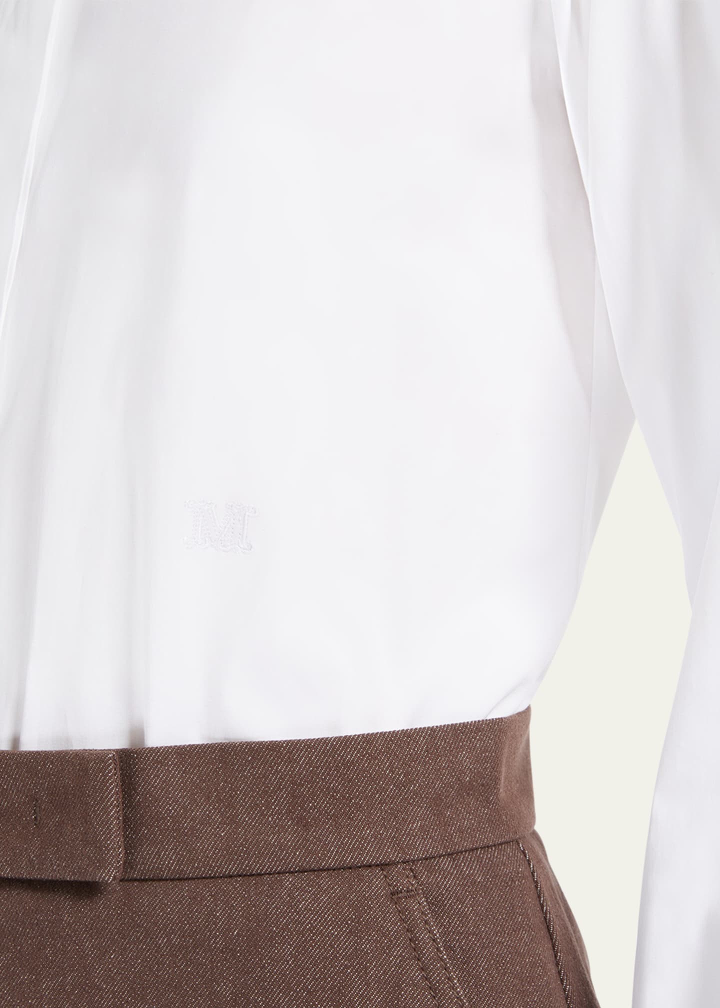 Max Mara Stretch Cotton Bodysuit Image 4 of 4