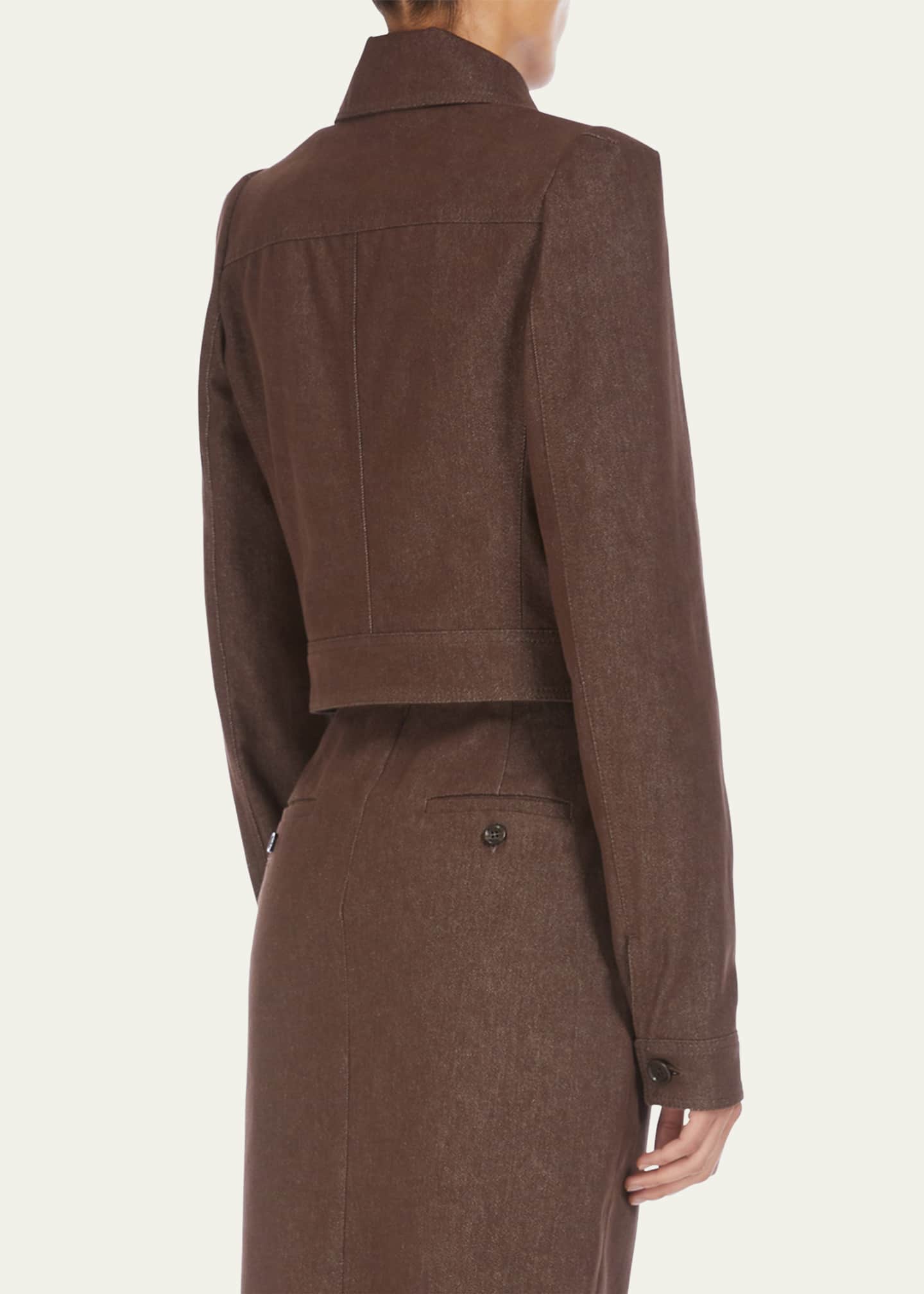 Max Mara Single-Breasted Short Jacket Image 3 of 5