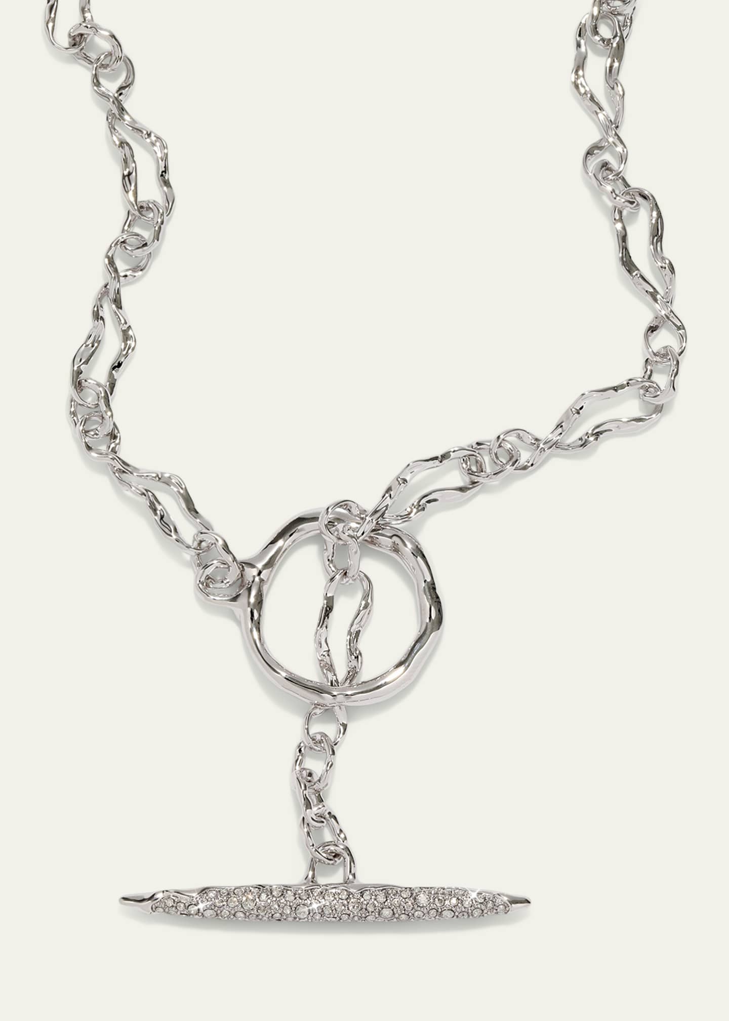 Alexis Bittar Solanales Crystal Infinity Link Necklace Image 3 of 3