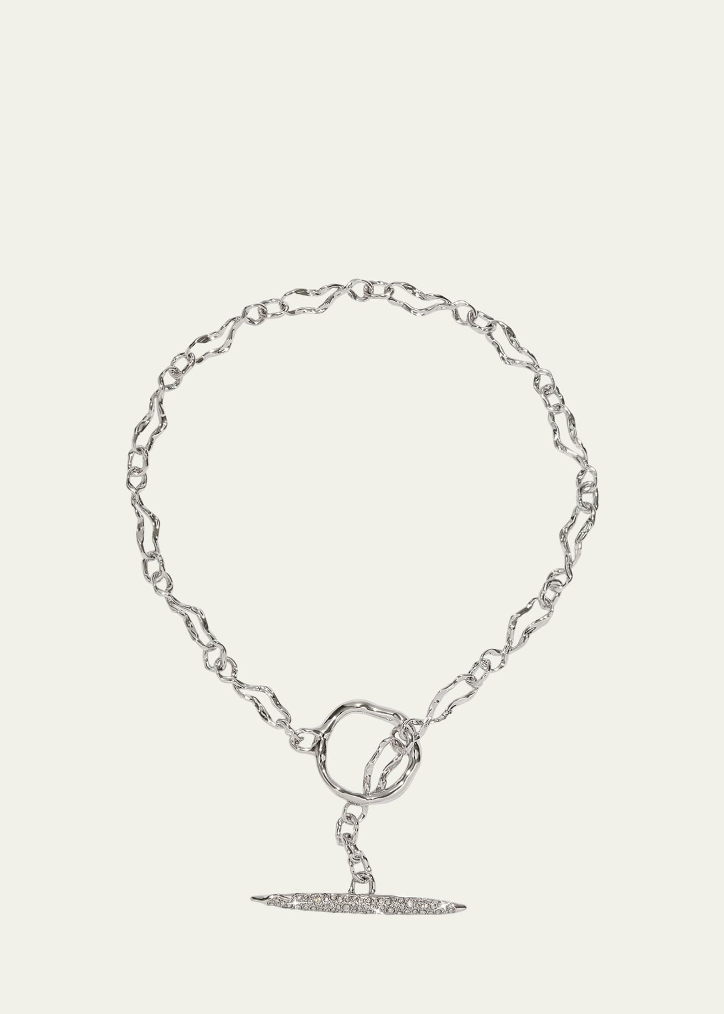 Alexis Bittar Solanales Crystal Infinity Link Necklace Image 1 of 3