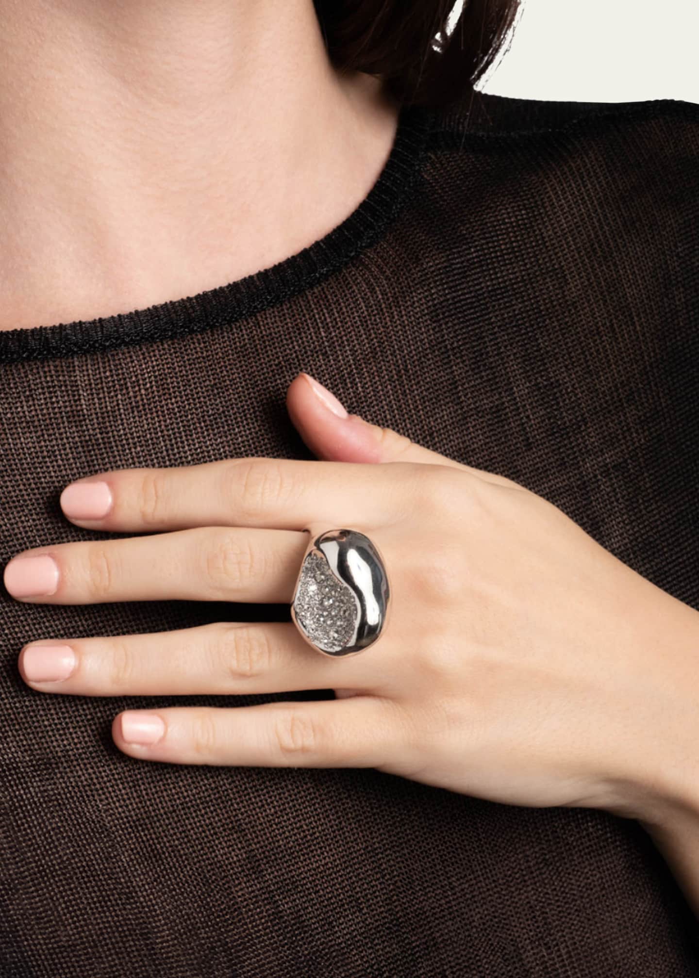 Alexis Bittar Solanales Crystal Pebble Statement Ring Image 2 of 3