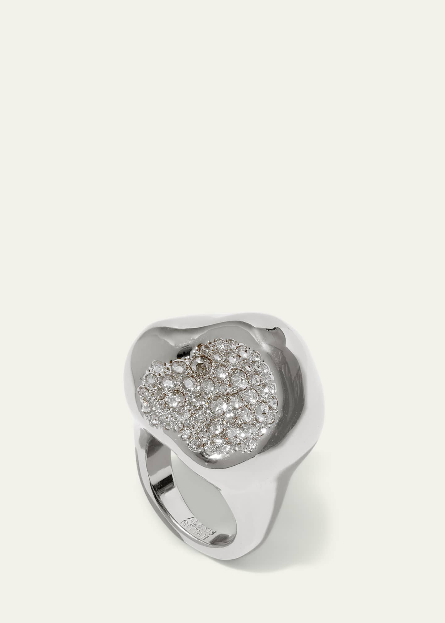 Alexis Bittar Solanales Crystal Pebble Statement Ring Image 3 of 3
