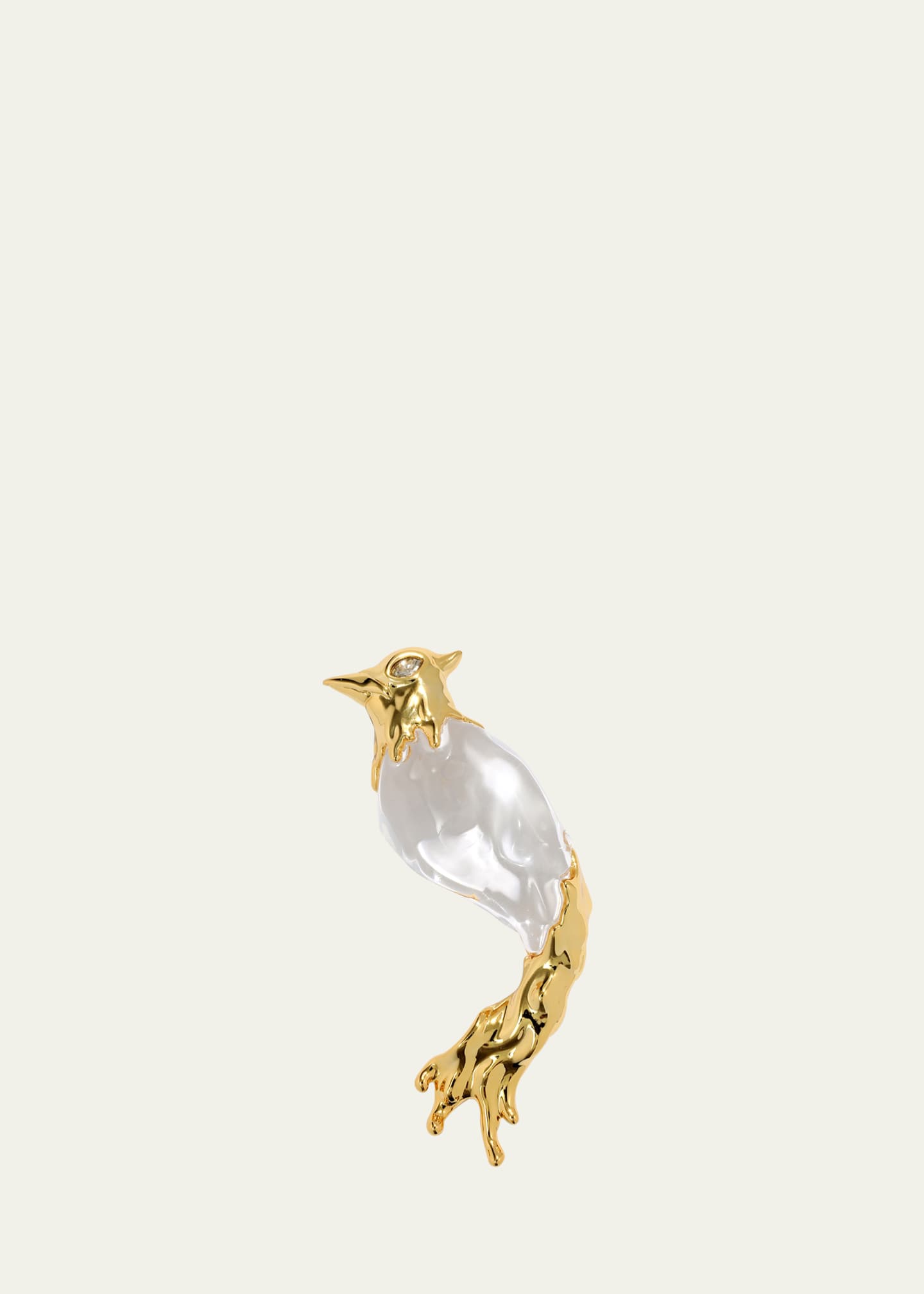 Alexis Bittar Liquid Lucite Cardinal Pin Image 1 of 3
