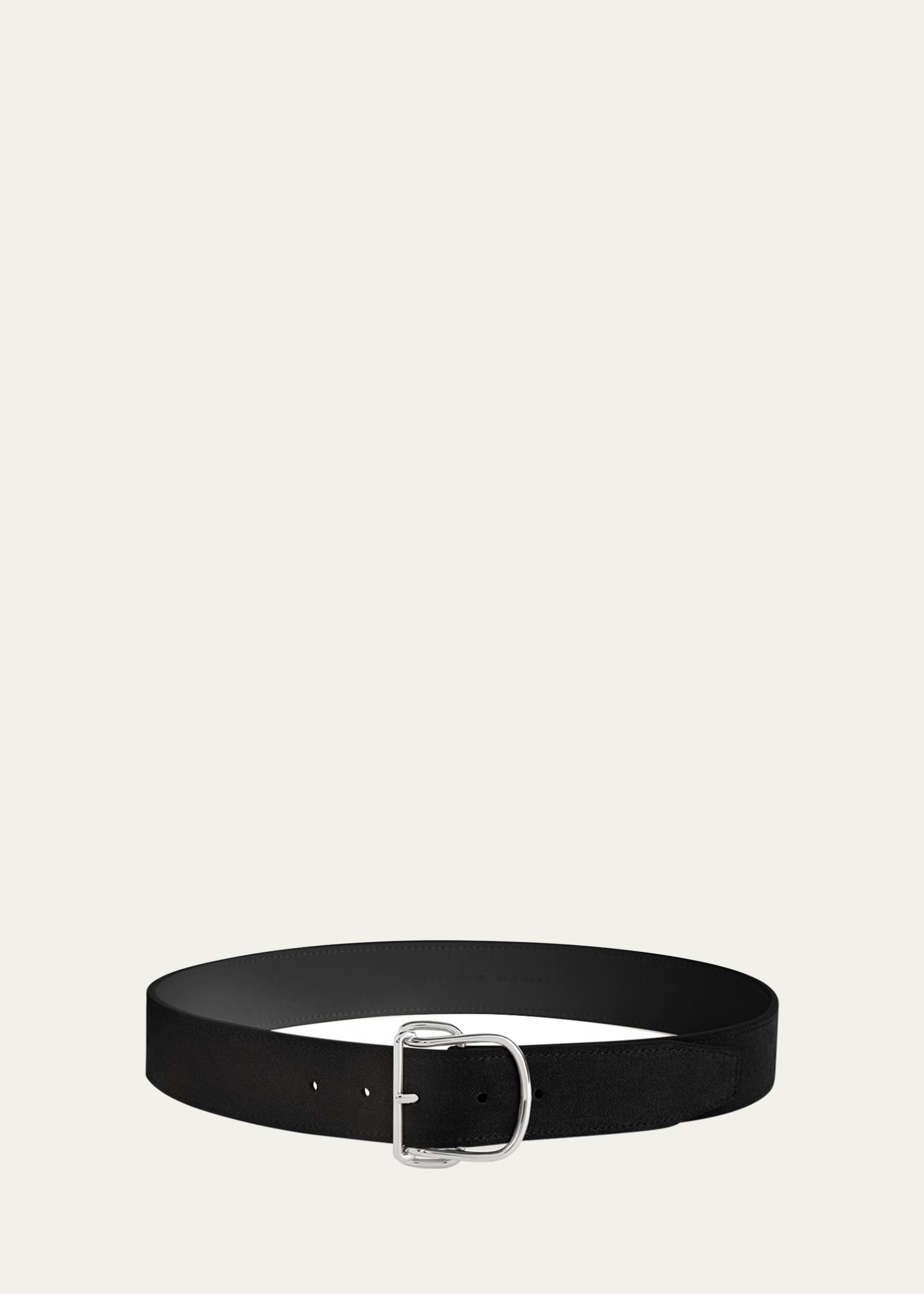Toteme Swirl Suede Belt - Bergdorf Goodman