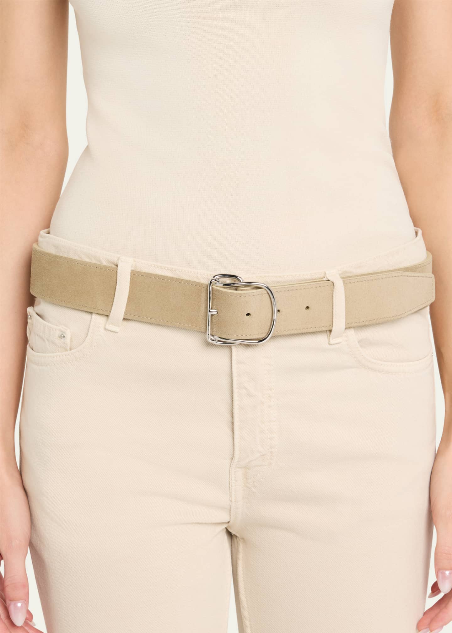 Toteme Swirl Suede Belt Image 2 of 2