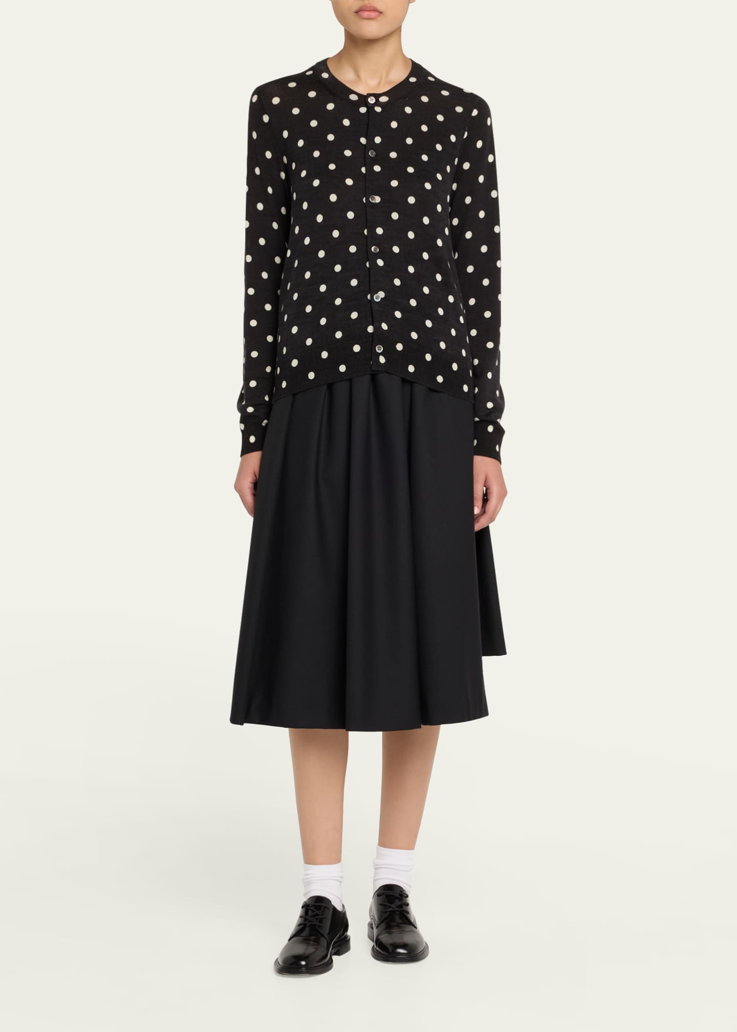 Comme des Garcons, Comme des Garcons Poka Dot Wool Cardigan Sweater Image 2 of 5