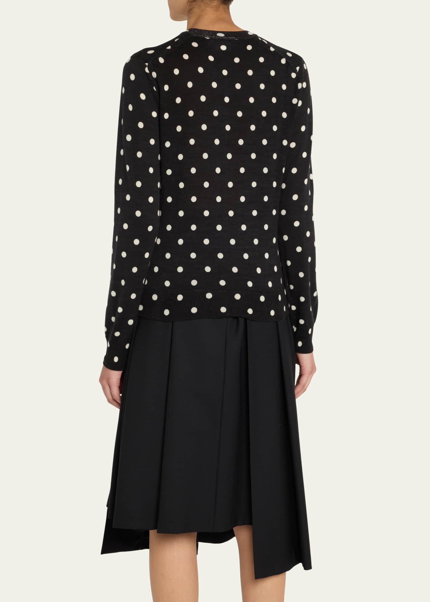 Comme des Garcons, Comme des Garcons Poka Dot Wool Cardigan Sweater Image 3 of 5