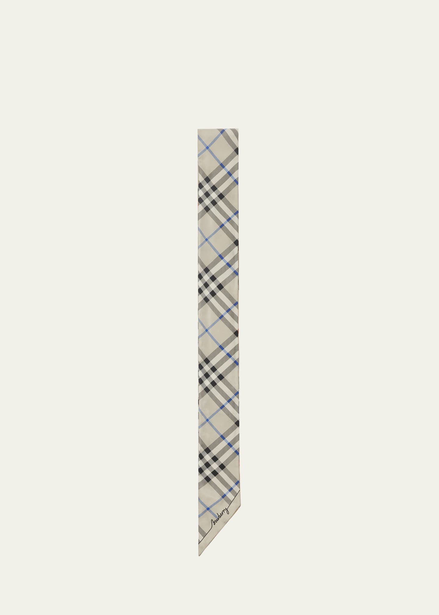 Burberry Check-Print Skinny Scarf