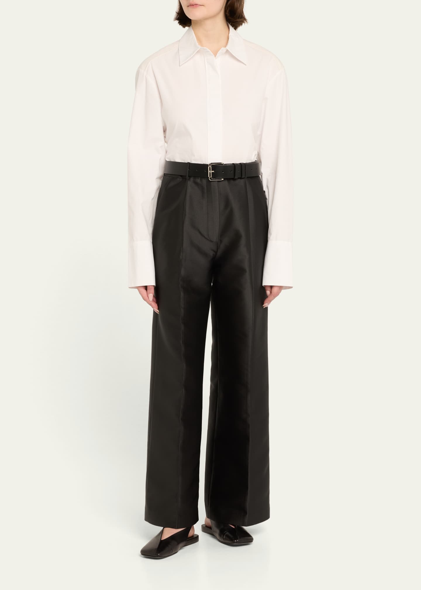 Courtney Zheng Silk Dupion Pants Image 2 of 5