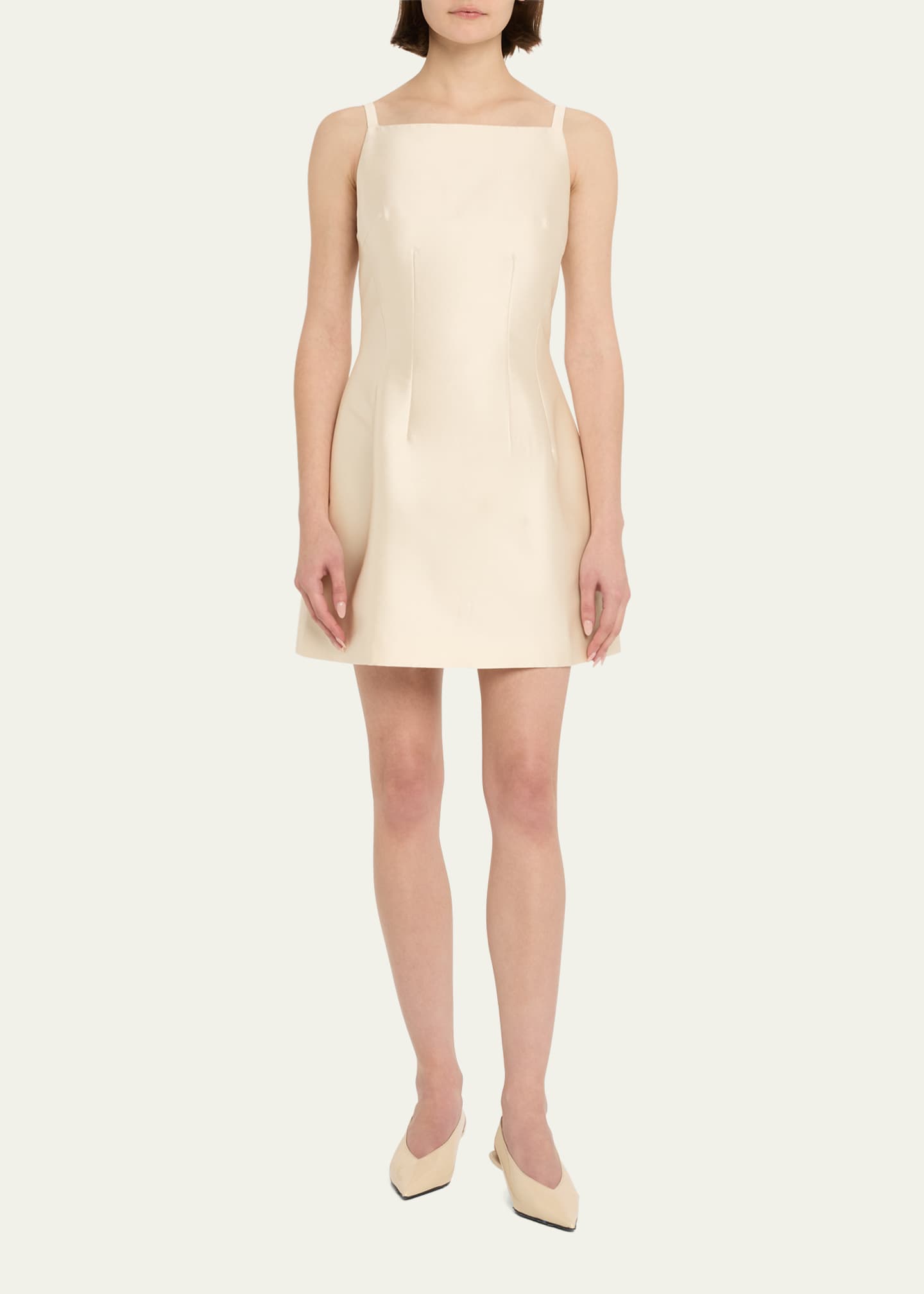Blanche Silk Dupion Mini Dress