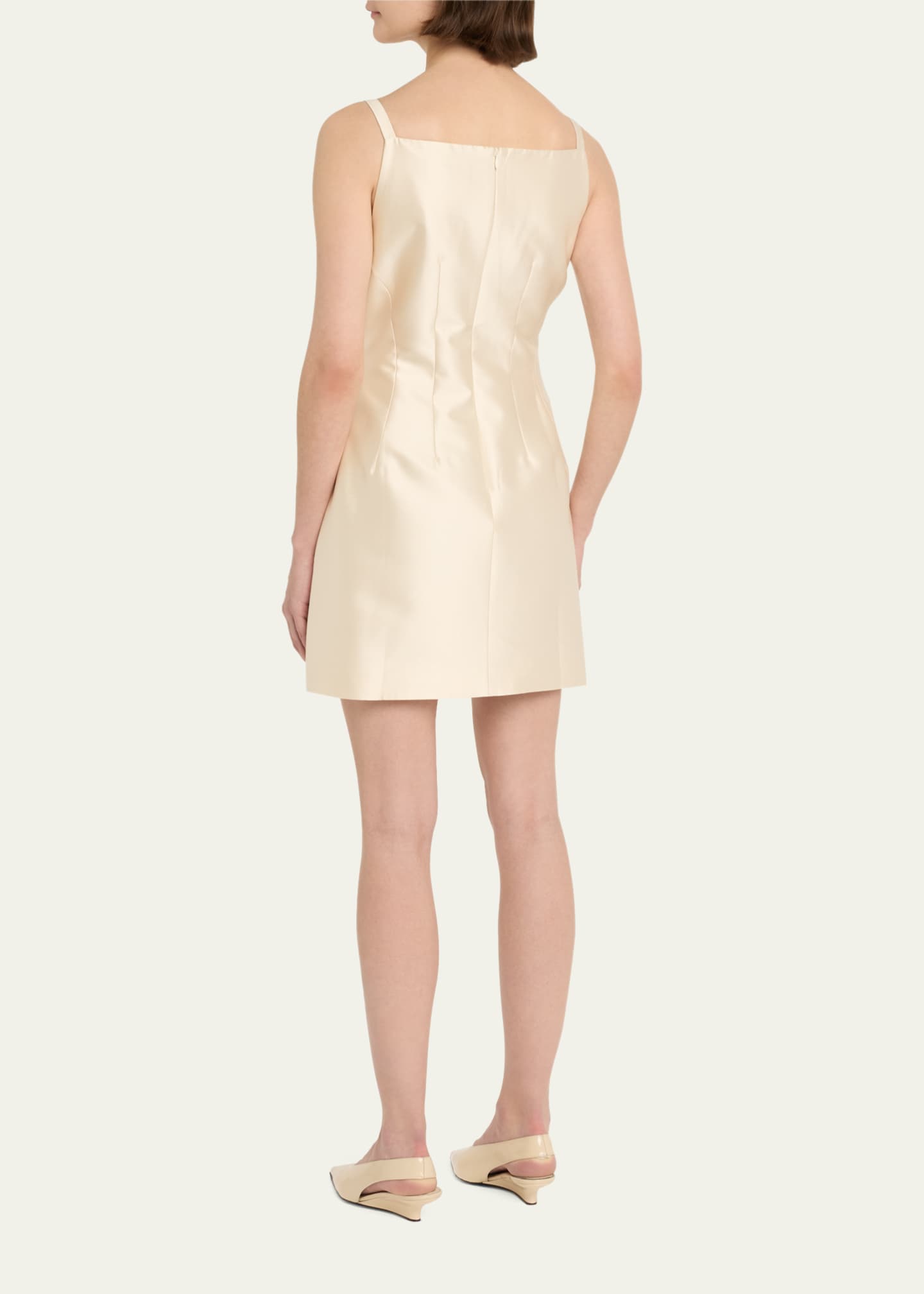 Blanche Silk Dupion Mini Dress