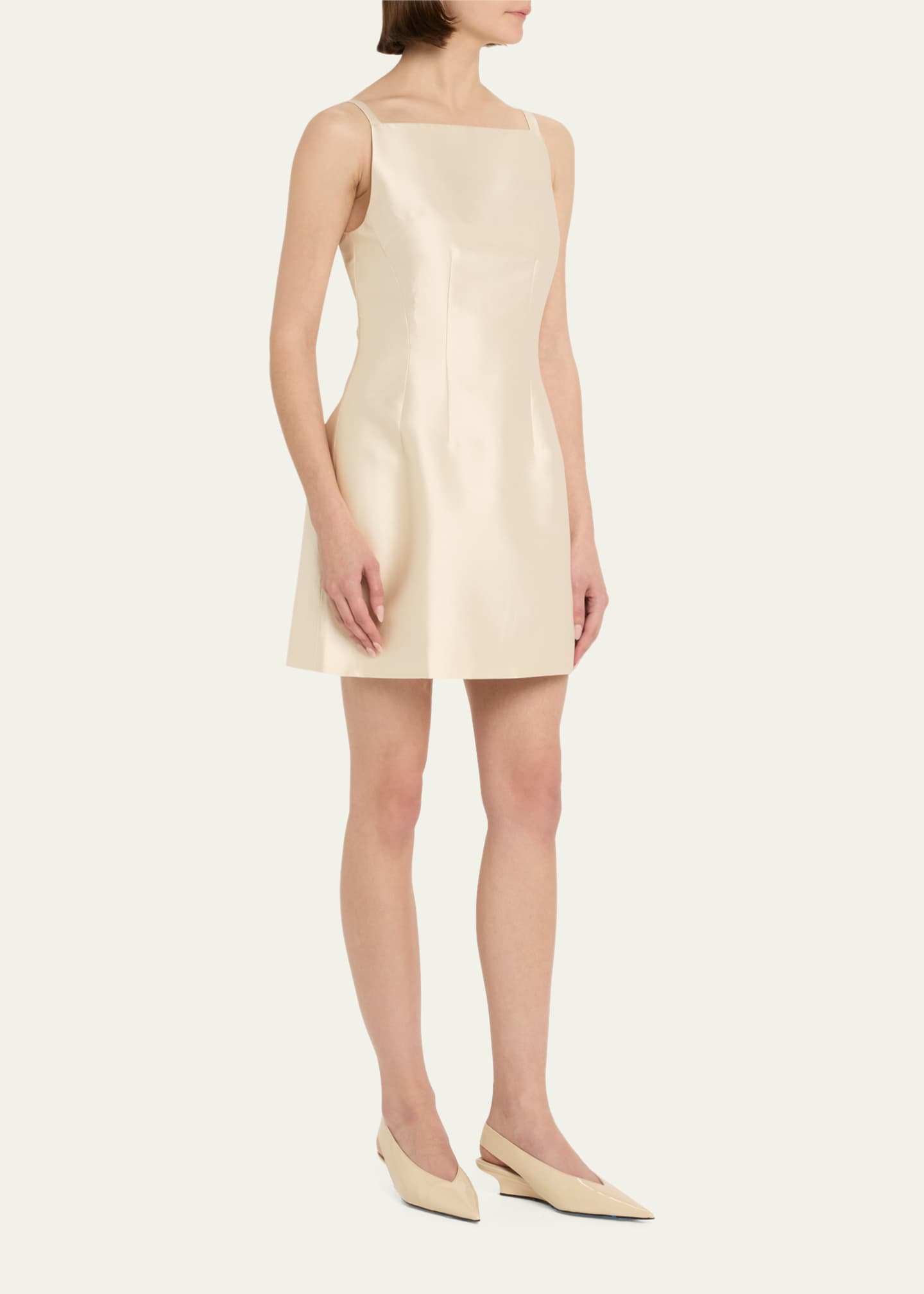 Blanche Silk Dupion Mini Dress