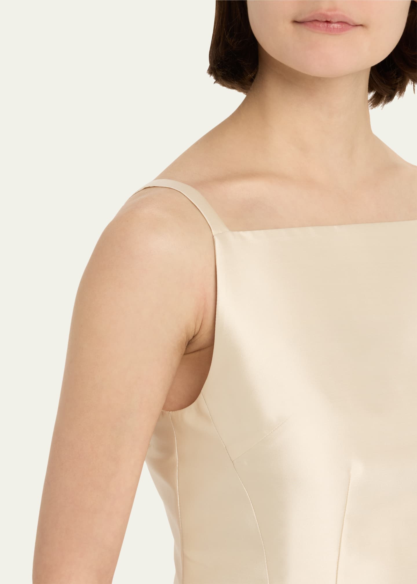 Blanche Silk Dupion Mini Dress