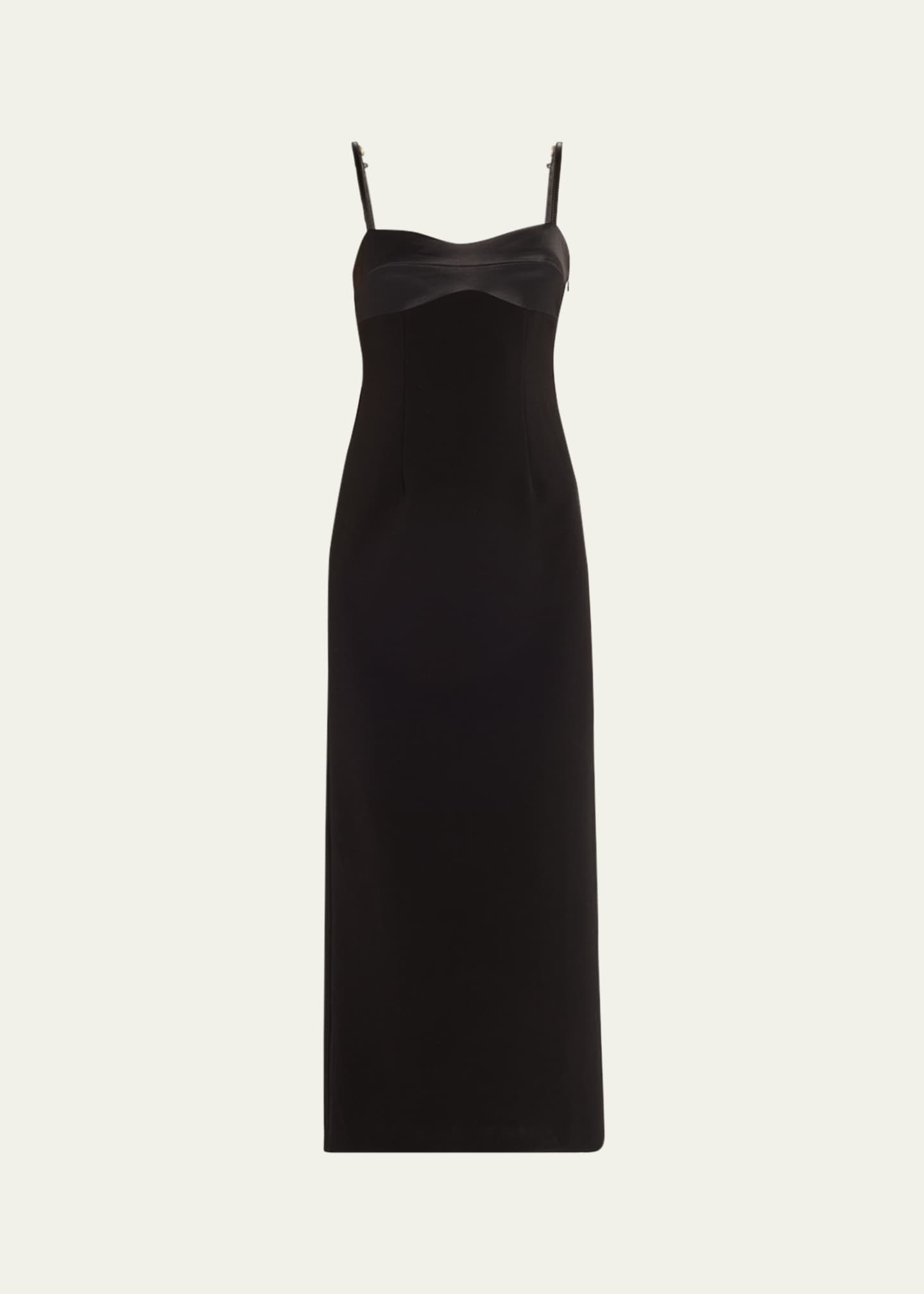 Courtney Zheng Salome Scuba Midi Dress Image 1 of 5
