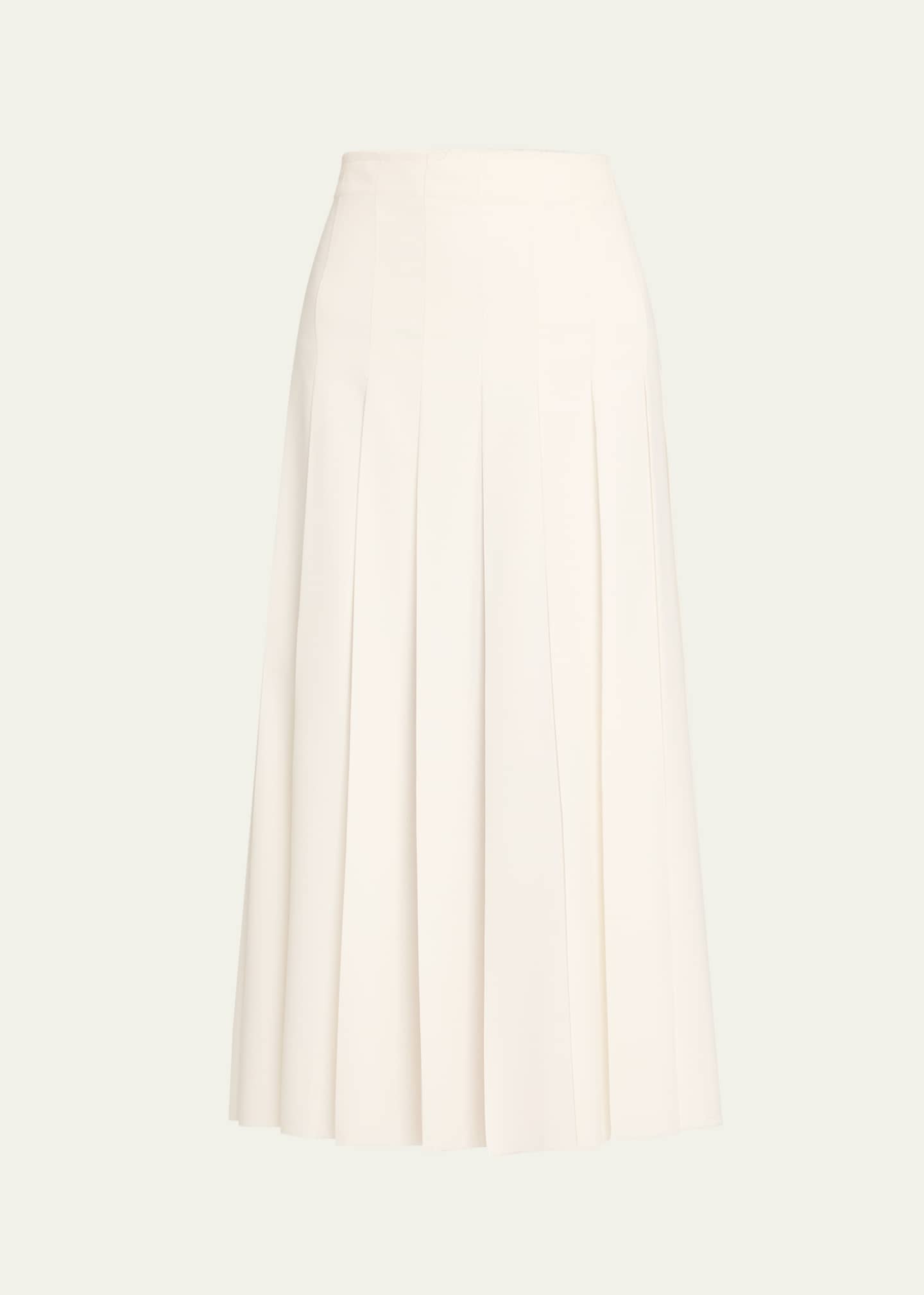 Courtney Zheng Hilde Pleated Raw Edge Skirt Image 1 of 5