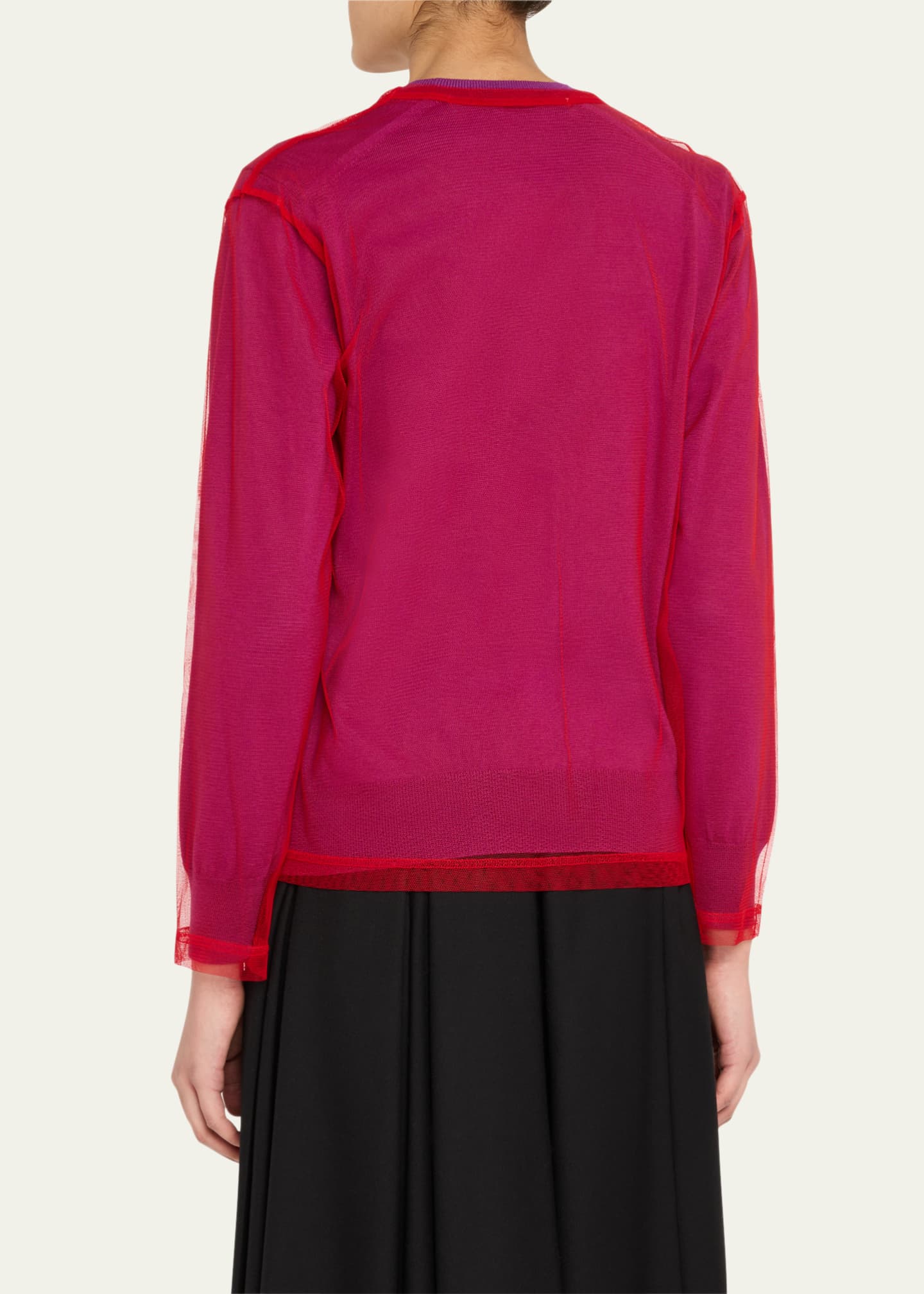 Comme des Garcons Layered Long-Sleeve Top Image 3 of 5
