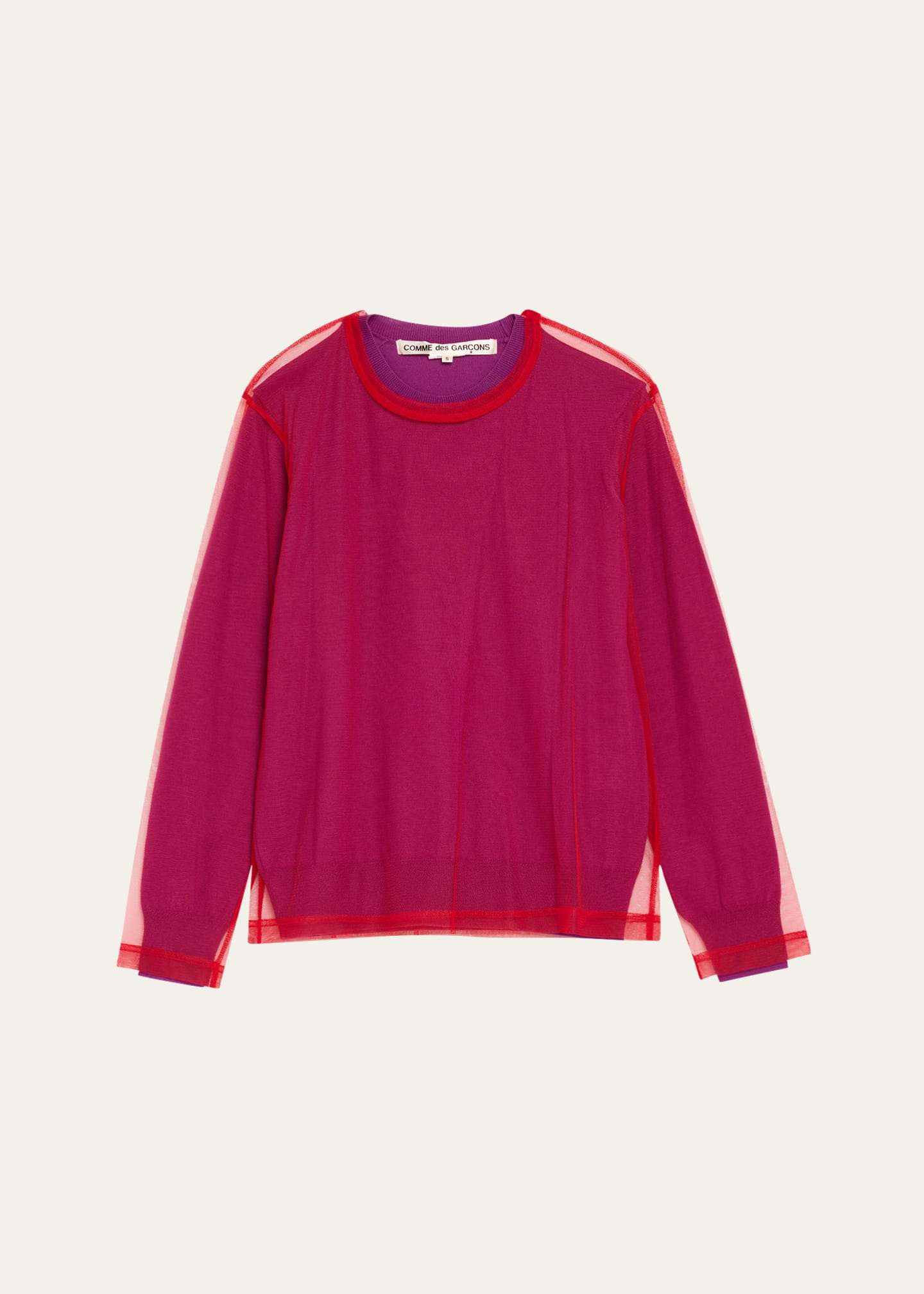 Comme des Garcons Layered Long-Sleeve Top Image 1 of 5