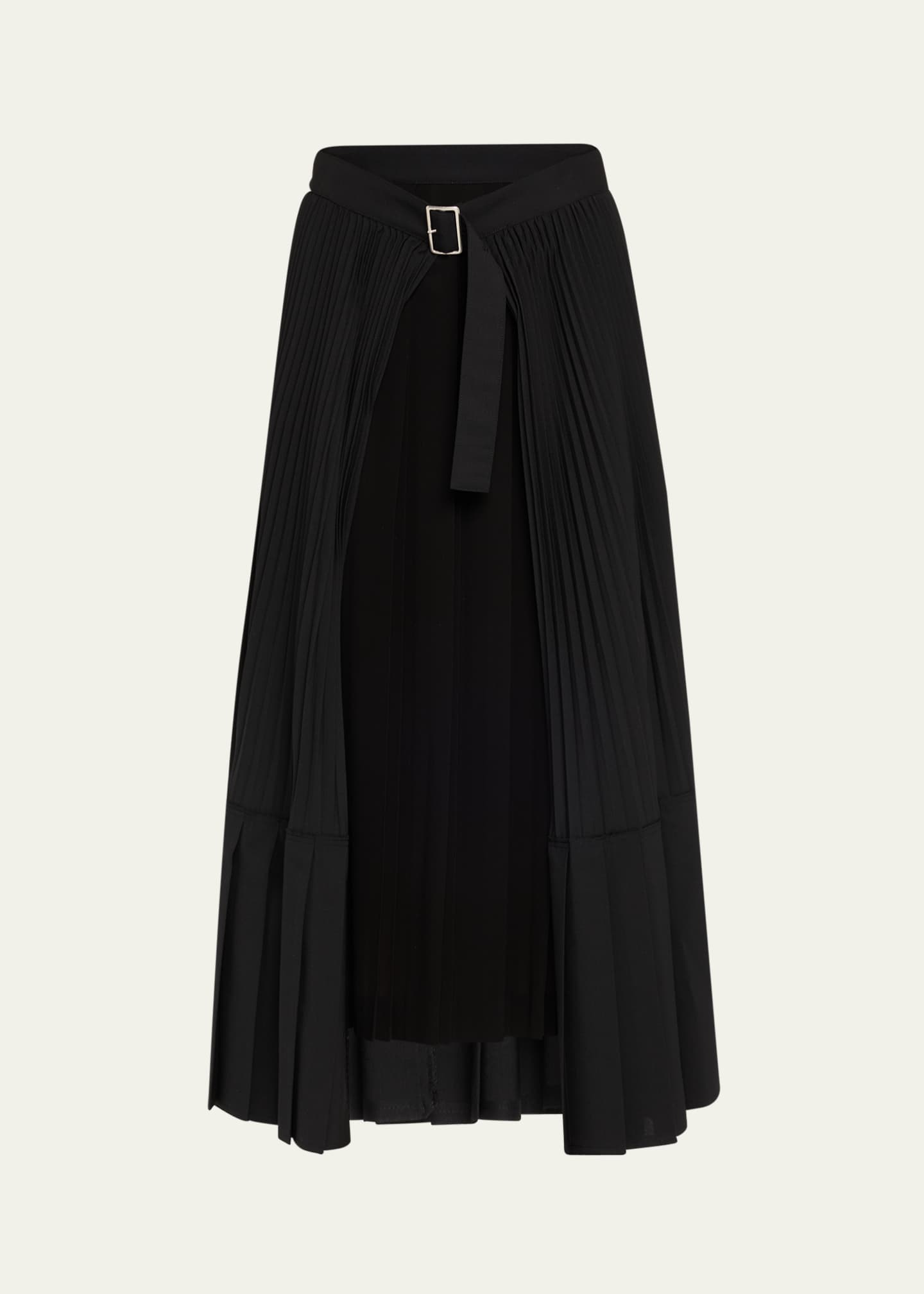 Junya Watanabe Pleated Maxi Wrap Skirt Image 1 of 5