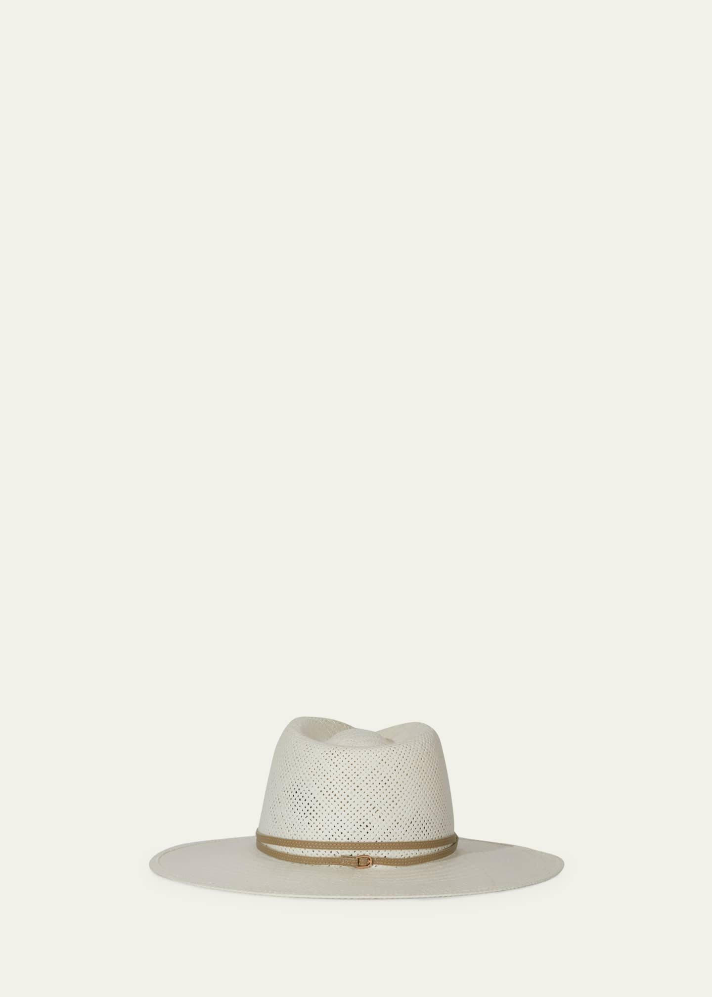 Janessa Leone Jude Packable Straw Fedora Image 2 of 2