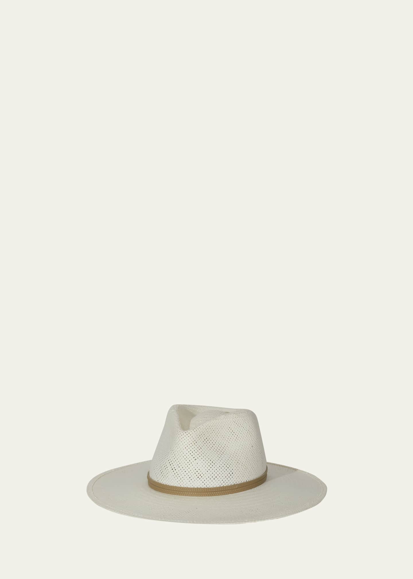 Janessa Leone Jude Packable Straw Fedora Image 1 of 2