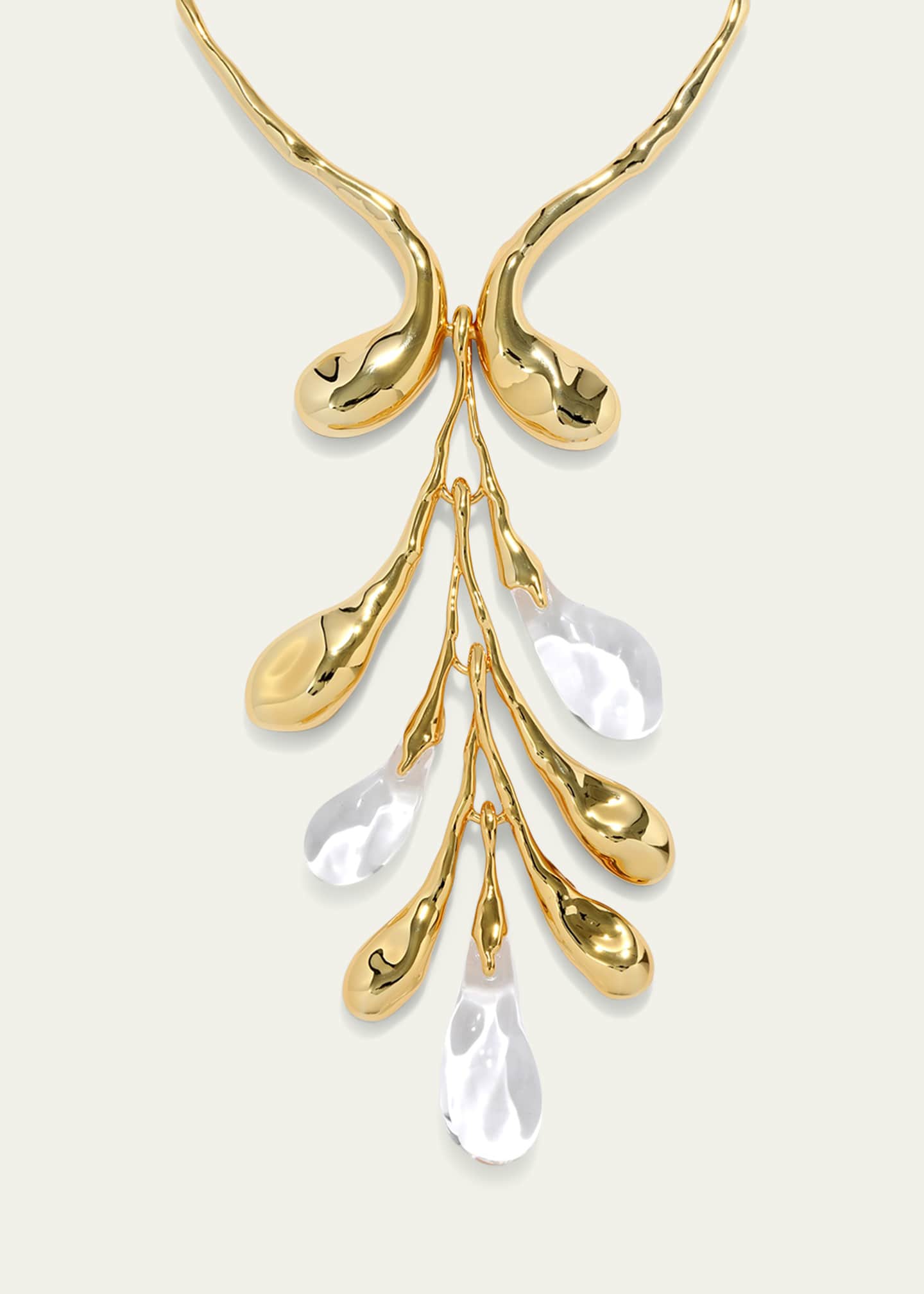 Alexis Bittar Liquid Lucite Sapling Collar Necklace Image 3 of 3