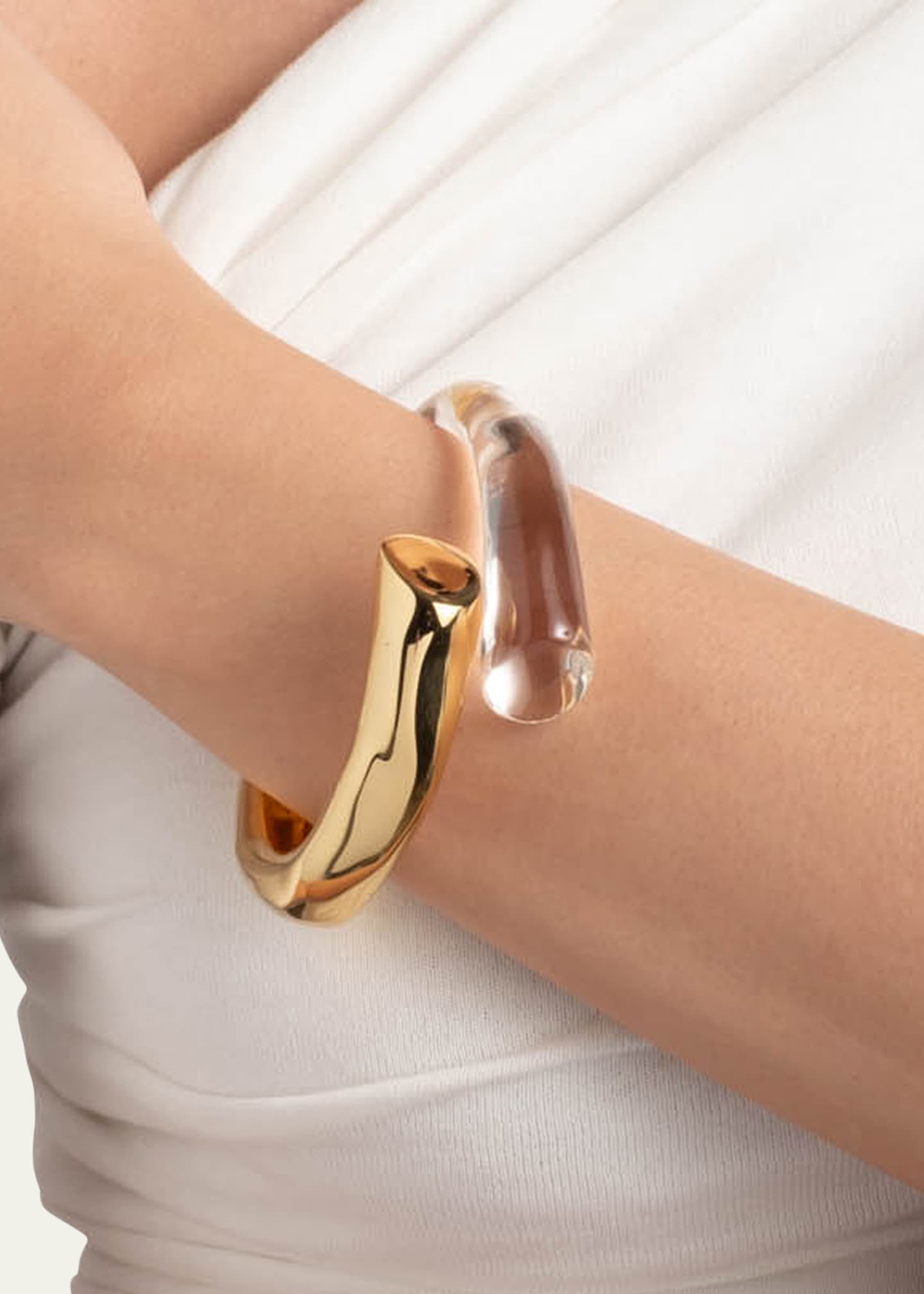 Alexis Bittar Liquid Lucite Bypass Hinge Bracelet Image 2 of 3